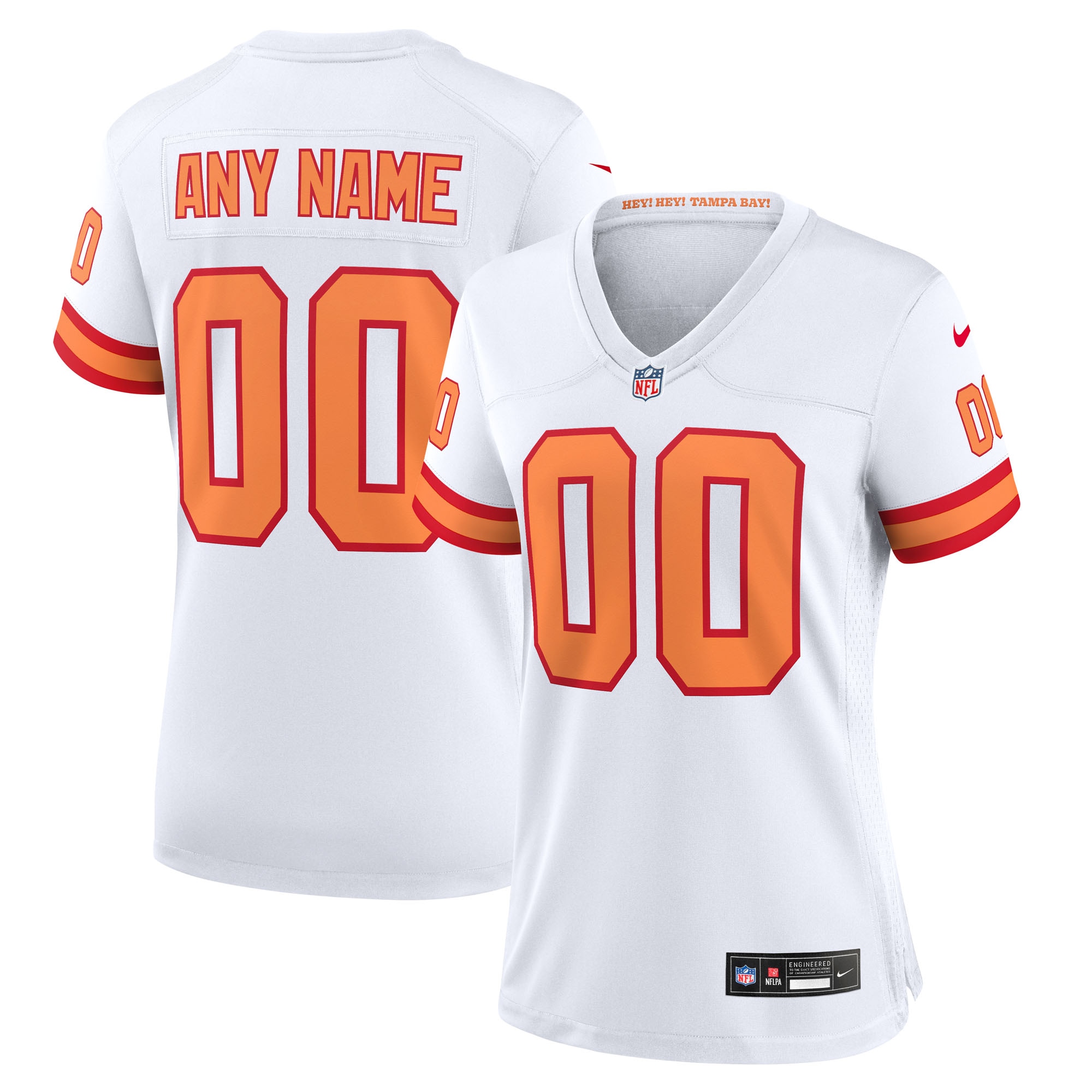  '76 Tampa Bay Buccaneers Women's 50th Season Custom Game Jersey - White