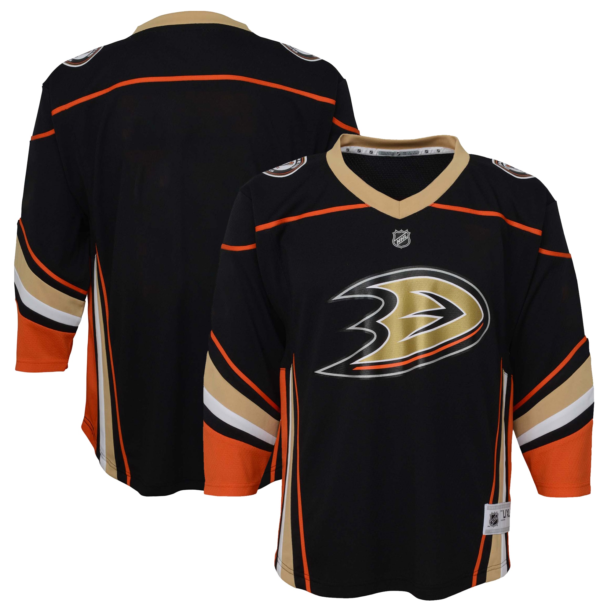  Anaheim Ducks Youth Home Jersey - Black