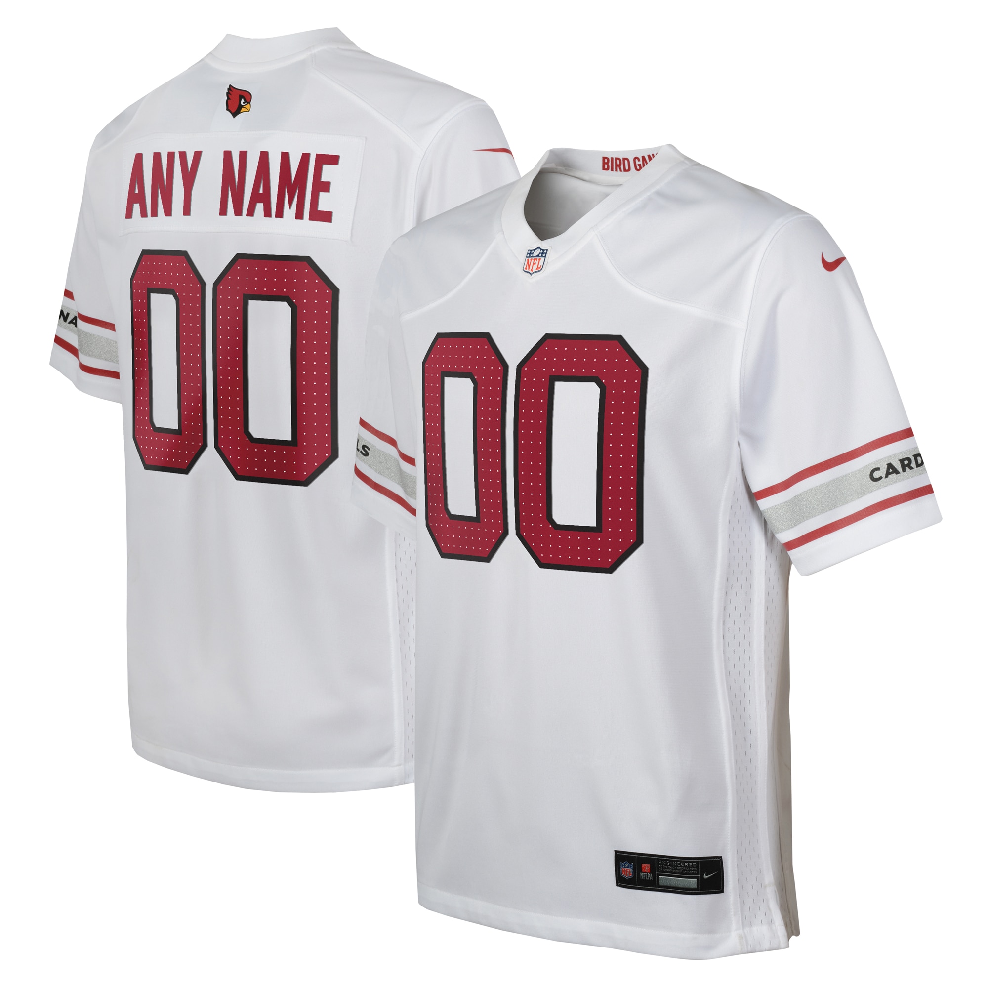  Arizona Cardinals Youth Custom Game Jersey - White