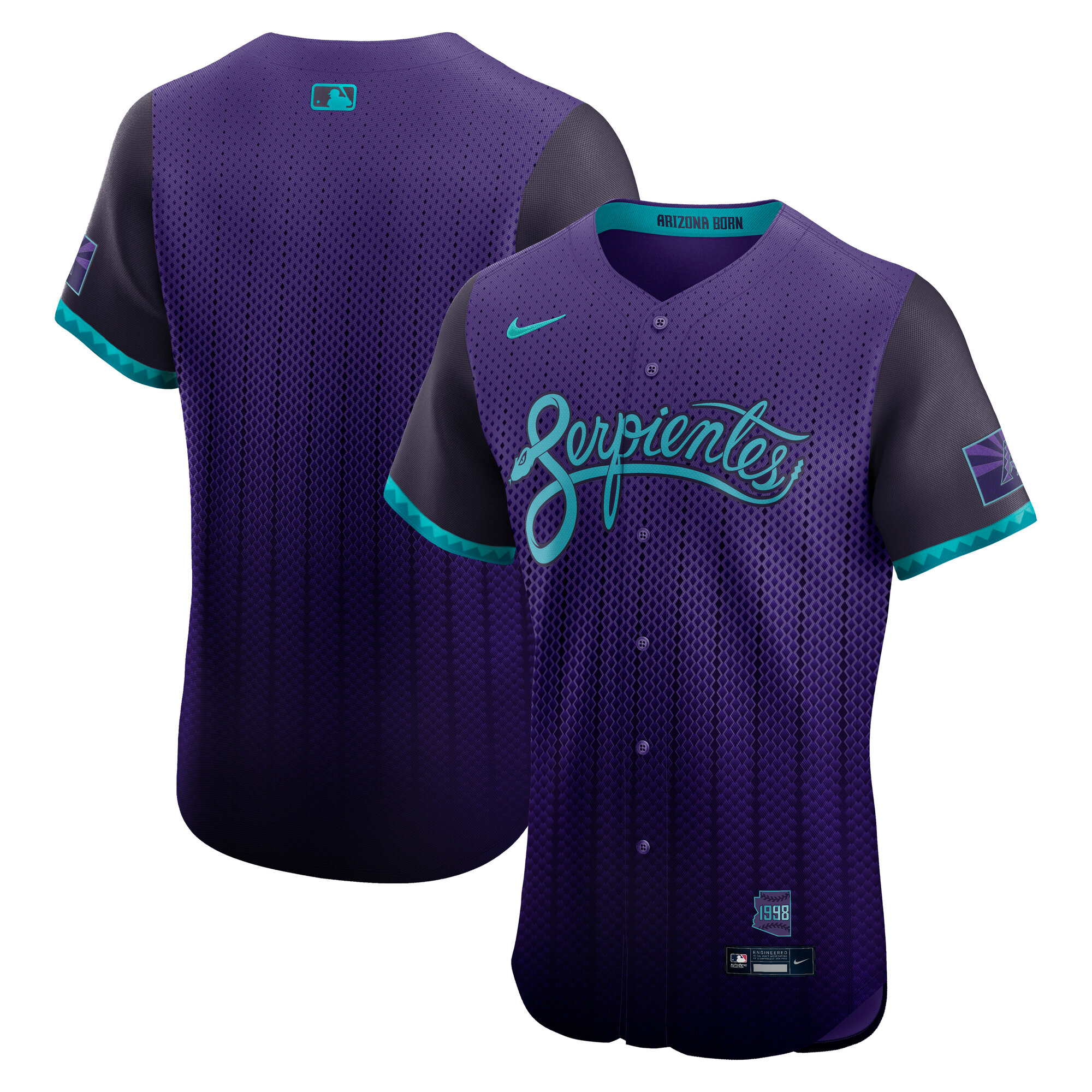  Arizona Diamondbacks 2025 City Connect Elite Jersey - Purple