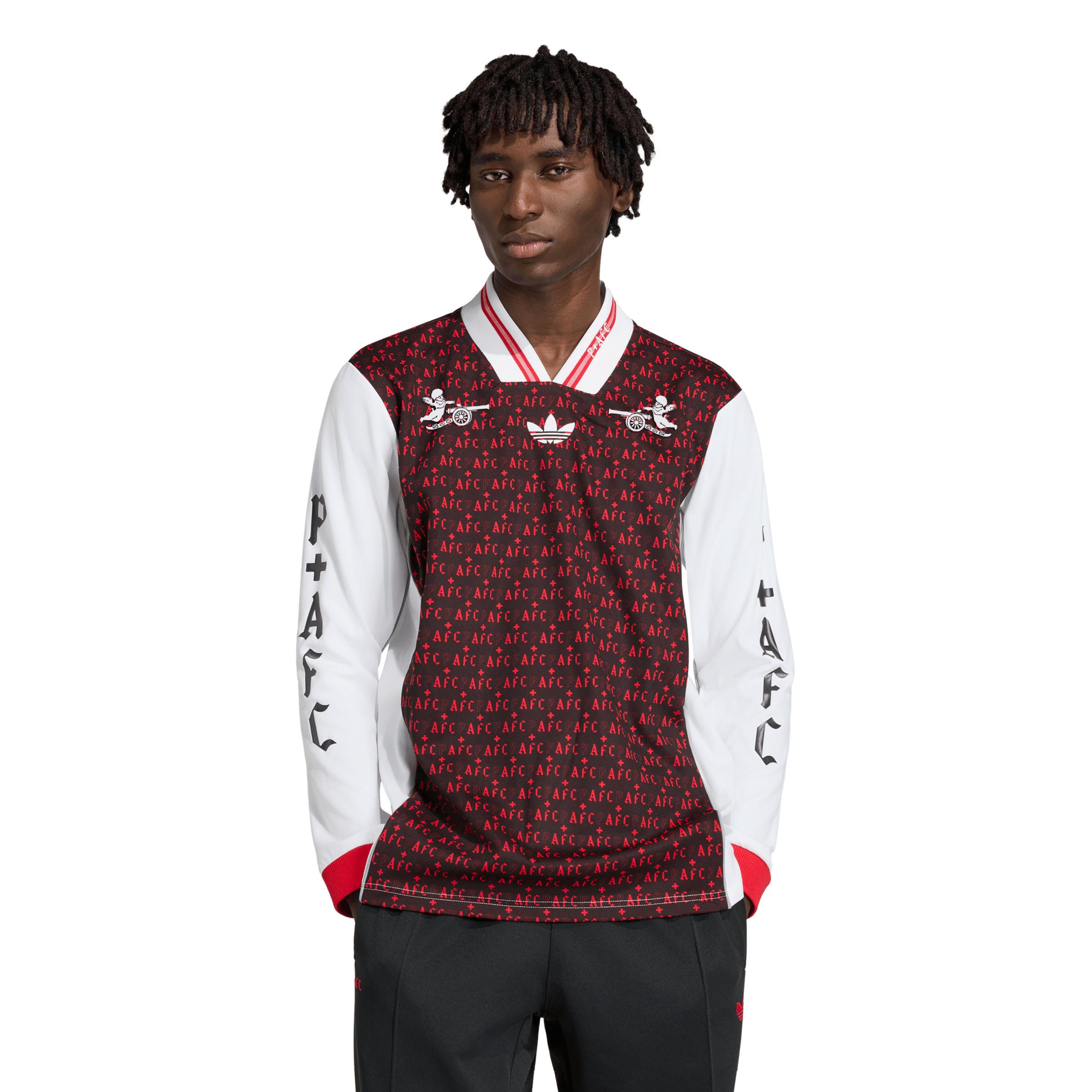  Arsenal x Places+Faces Lifestyler Long Sleeve Fashion Jersey - Black