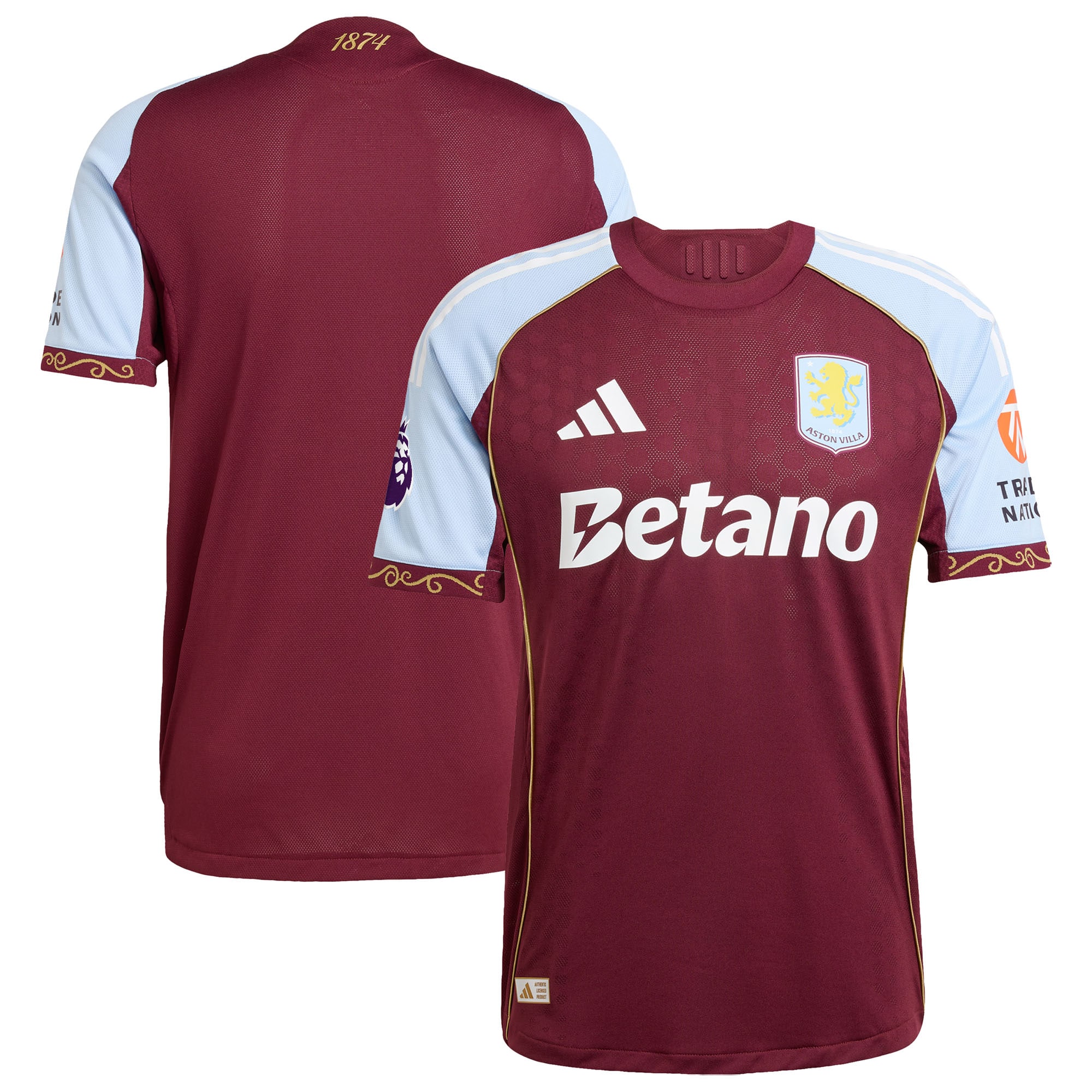  Aston Villa 2025/26 Home Jersey - Claret