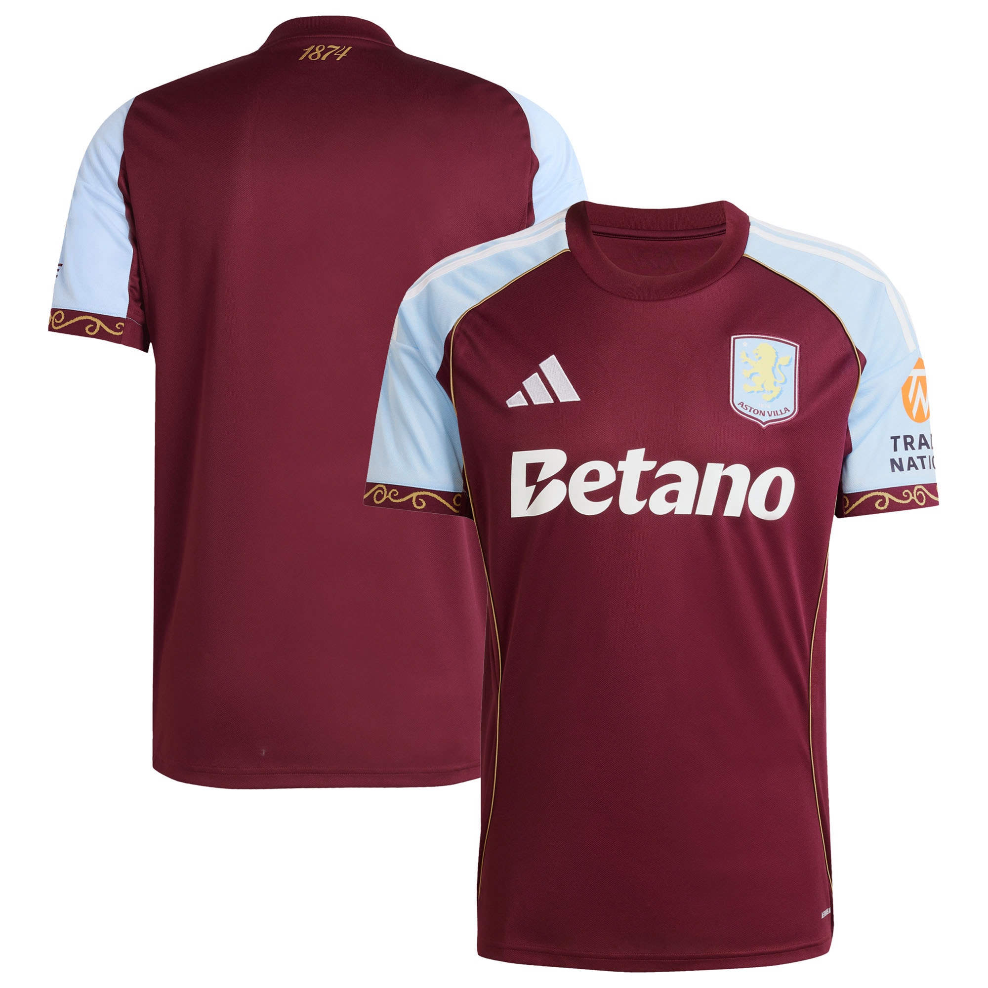  Aston Villa 2025/26 Home Jersey - Claret