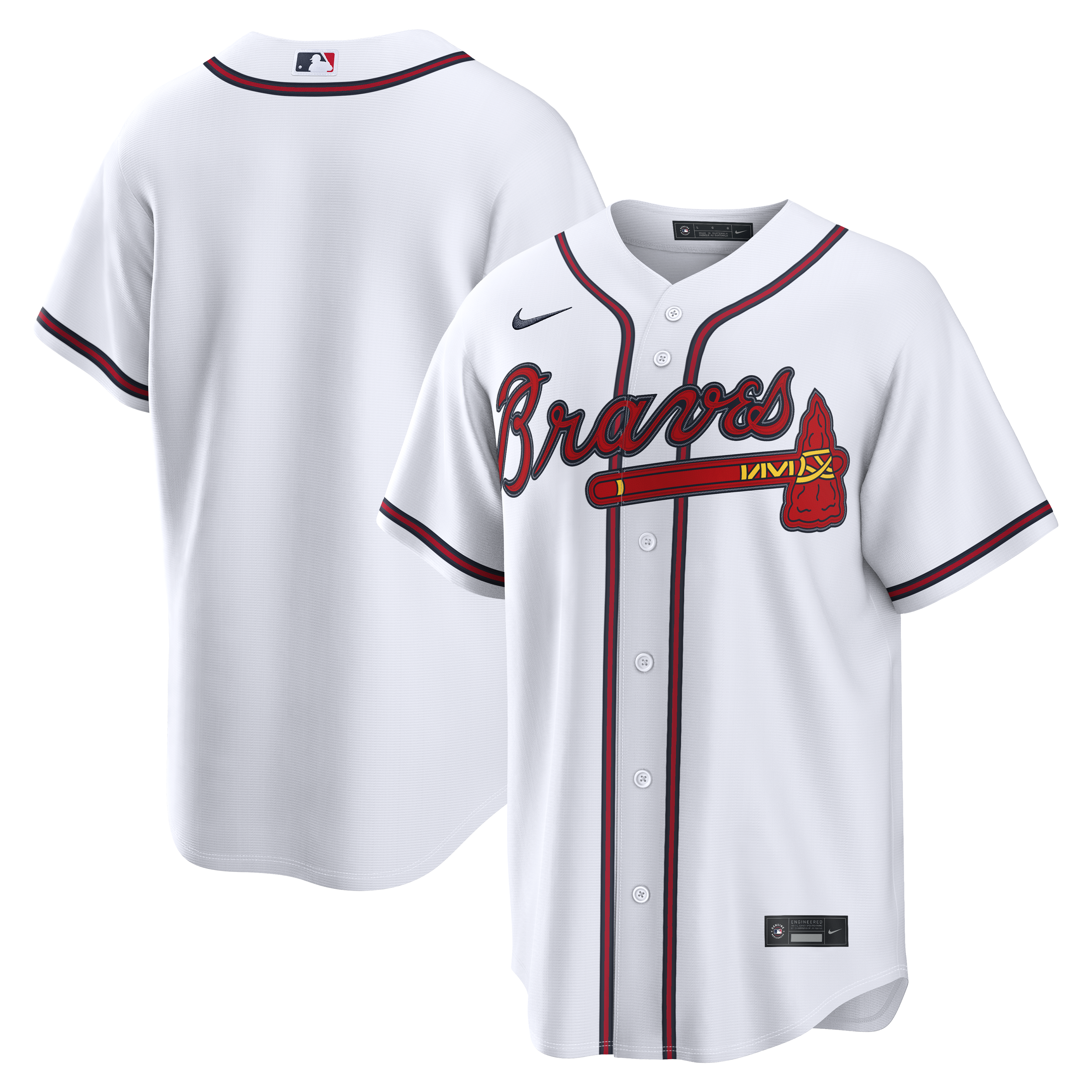  Atlanta Braves Home Jersey - White