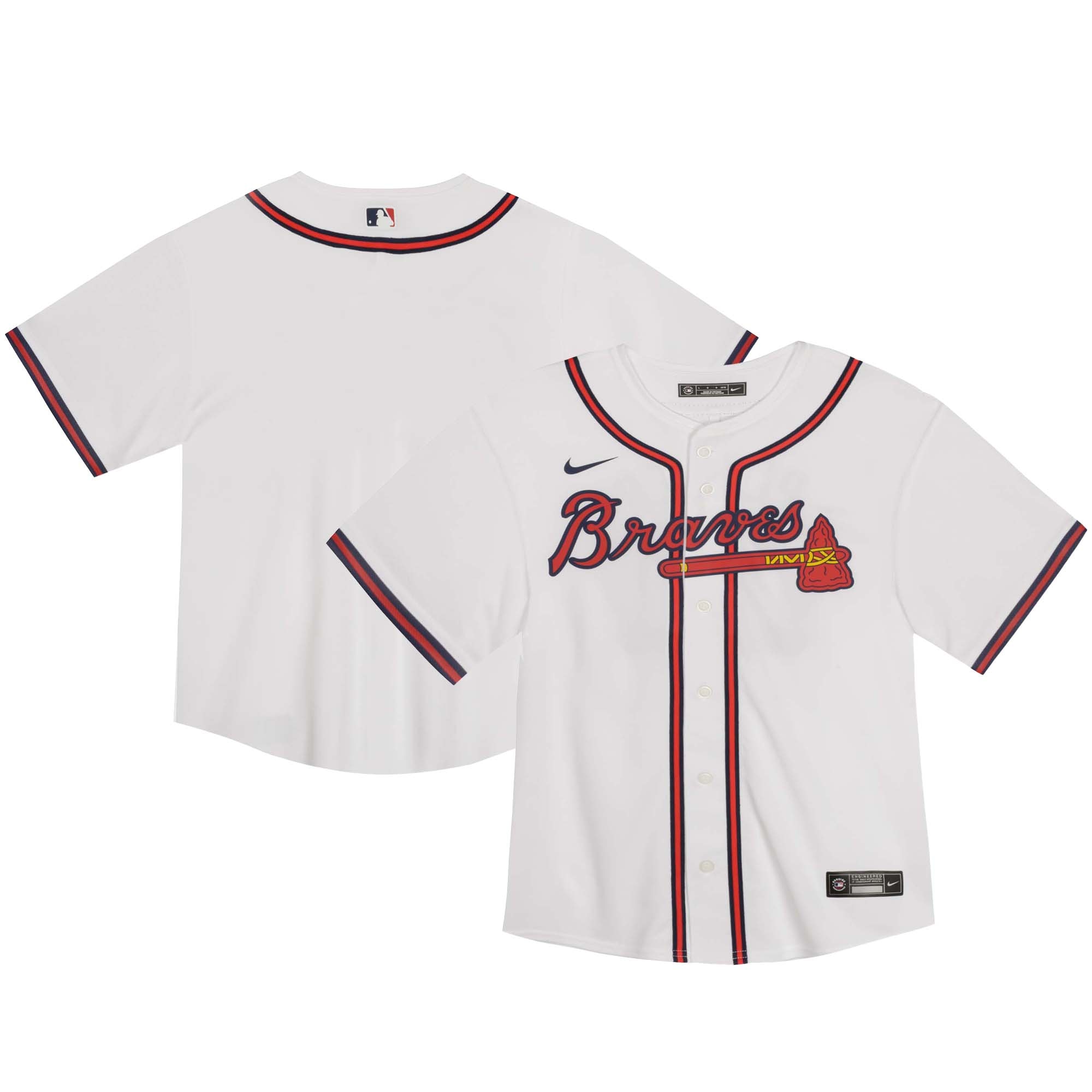  Atlanta Braves Toddler Home Game Jersey - White