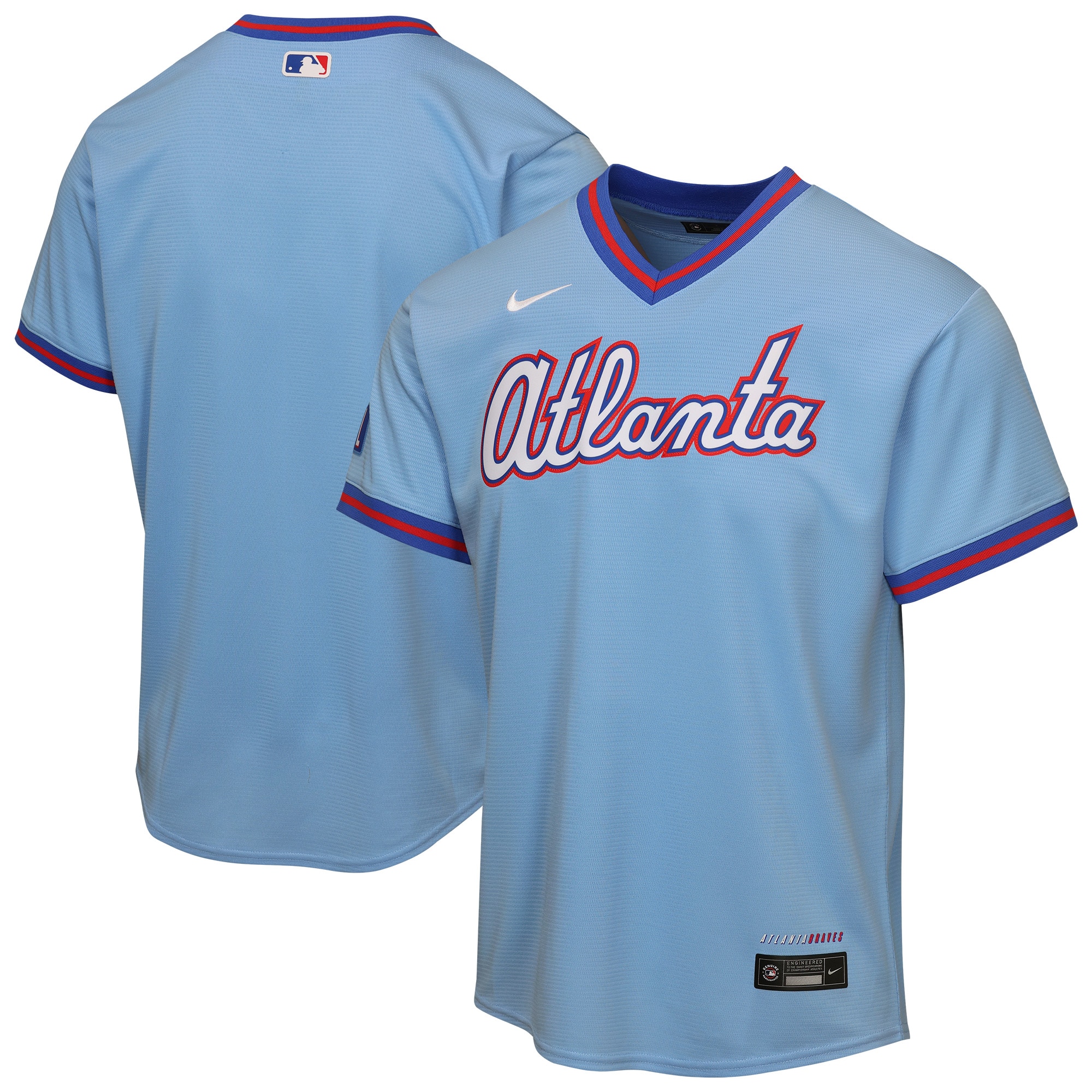  Atlanta Braves Youth 2026 City Connect Stadium Jersey - Powder Blue