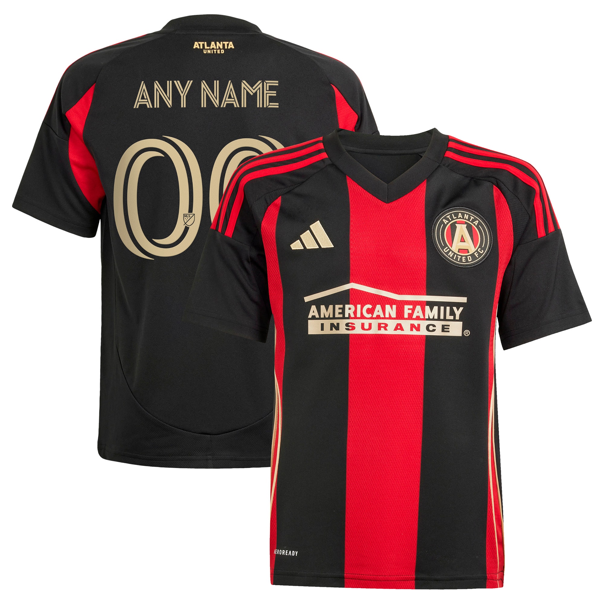  Atlanta United FC Youth 2025 The Connector Custom Jersey - Black