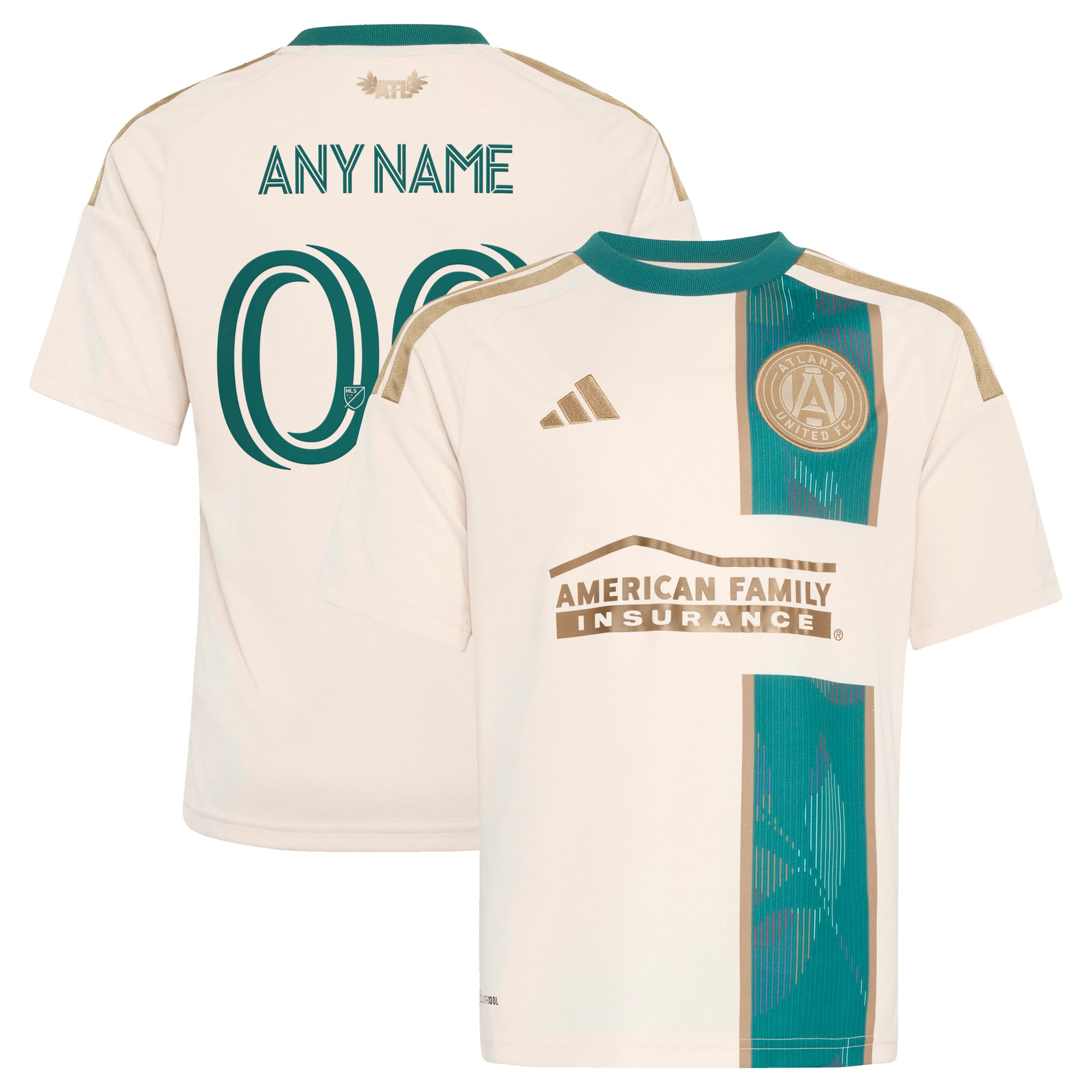  Atlanta United FC Youth 2026 Spirit of '96 Custom Jersey - Tan