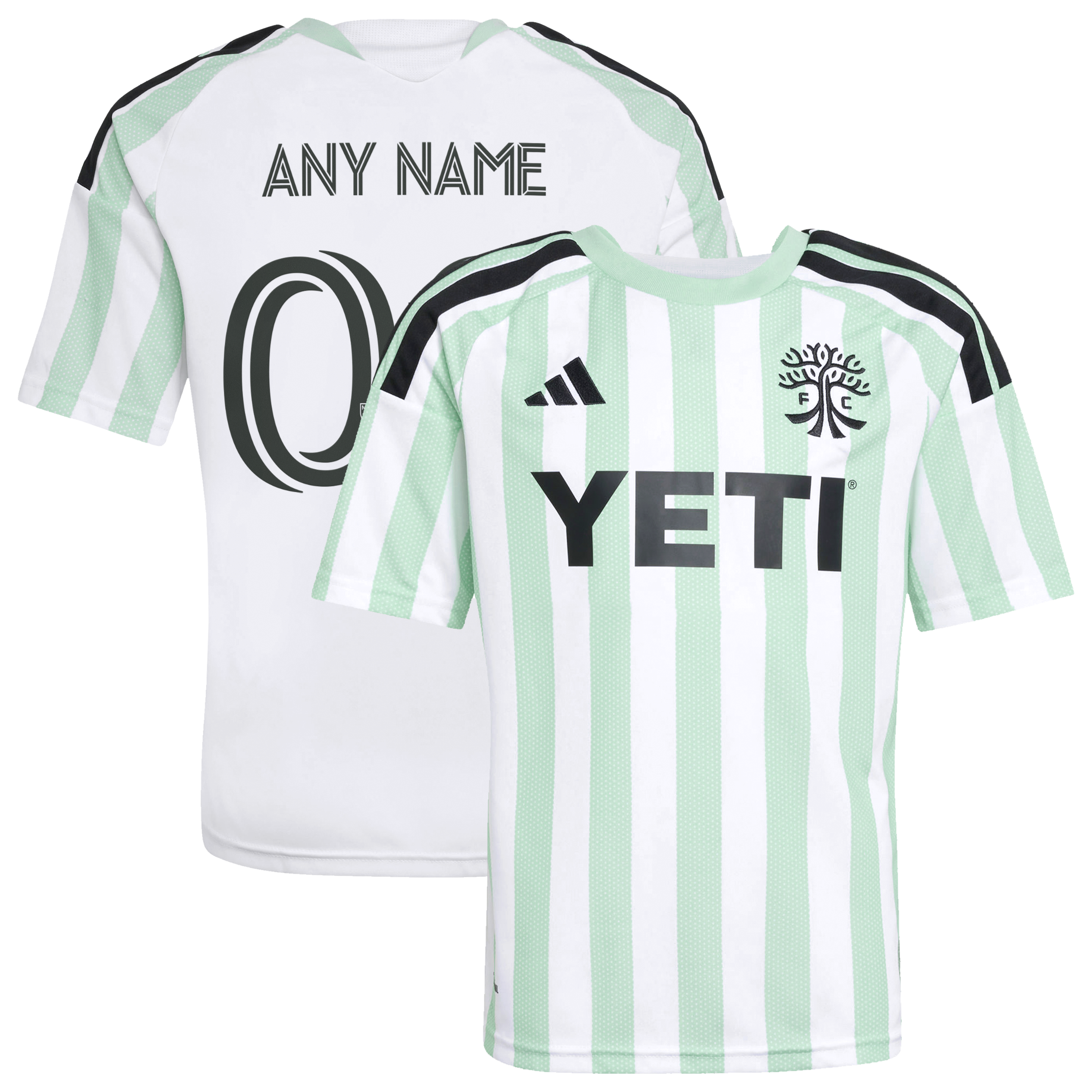 Austin FC Youth 2026 The Rooted Kit Custom Jersey - White