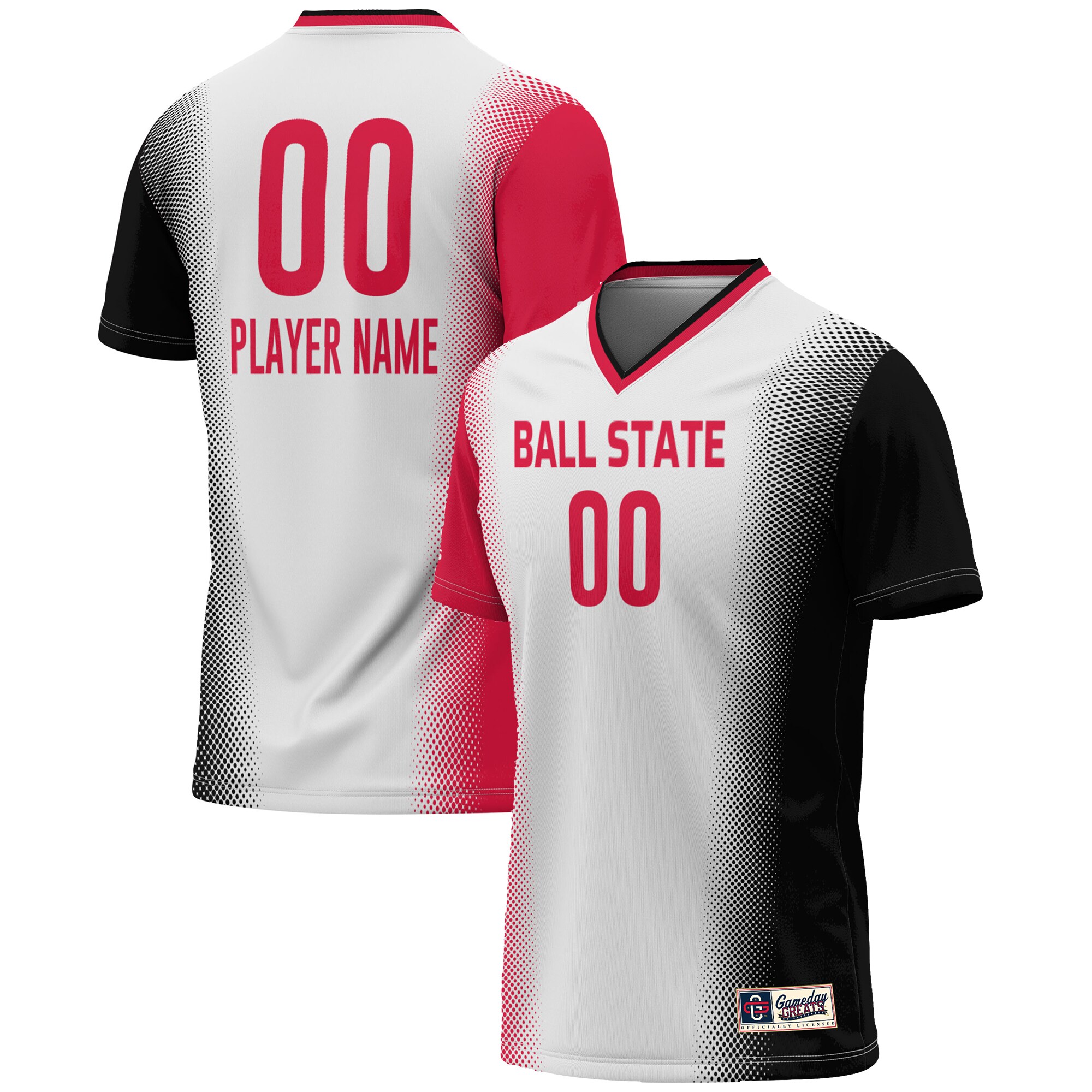  Ball State Cardinals GameDay Greats Youth NIL Pick-A-Player Lightweight Women's Soccer Jersey - White