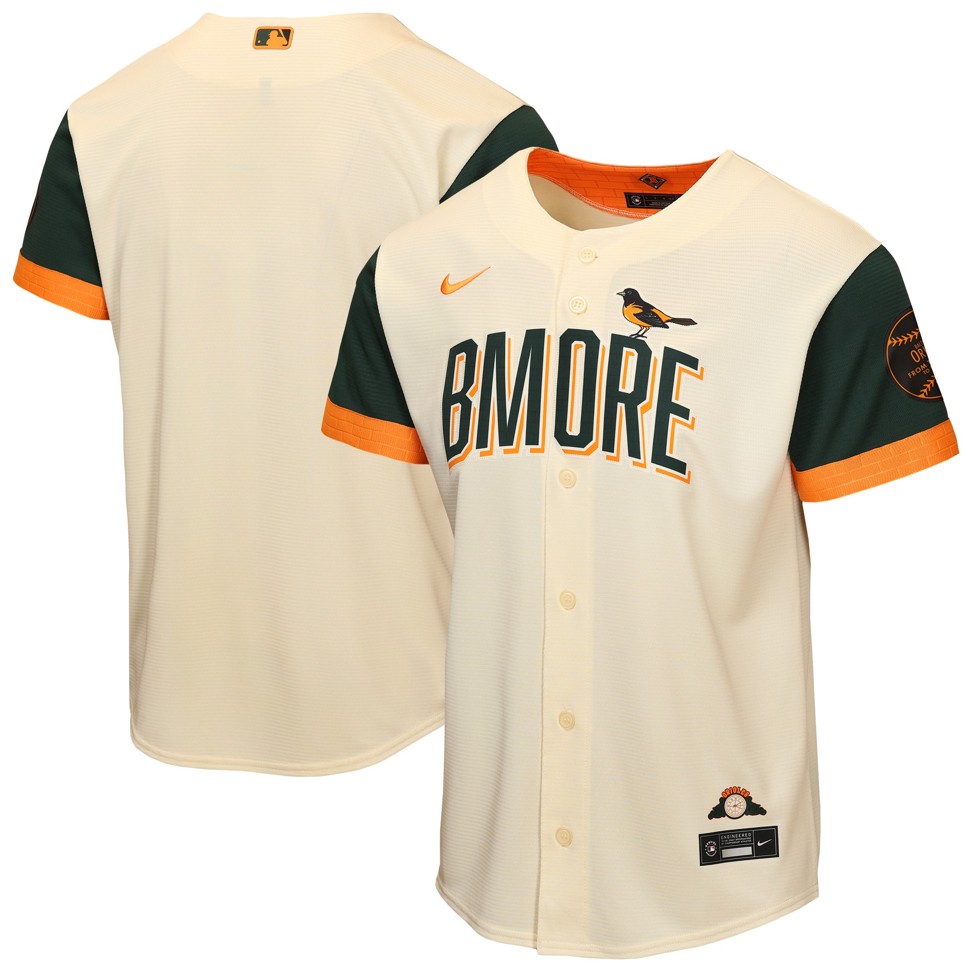  Baltimore Orioles Youth 2026 City Connect Stadium Jersey - Natural