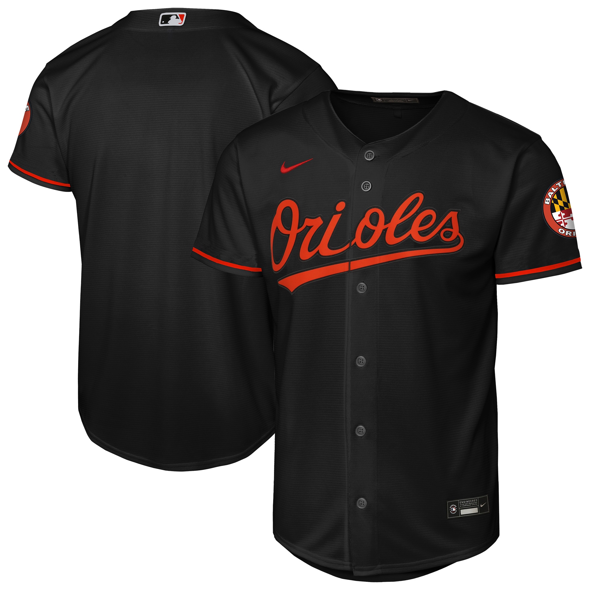  Baltimore Orioles Youth Alternate Stadium Jersey