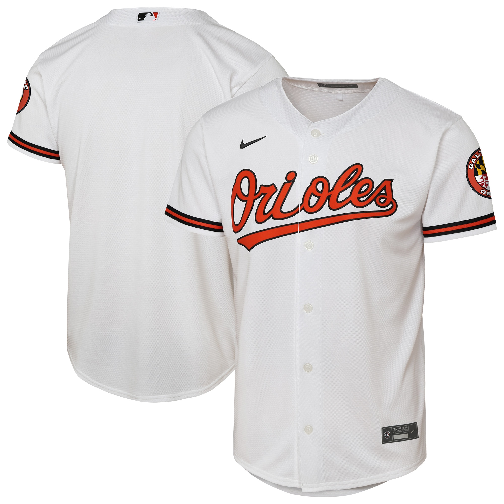  Baltimore Orioles Youth Home Stadium Jersey