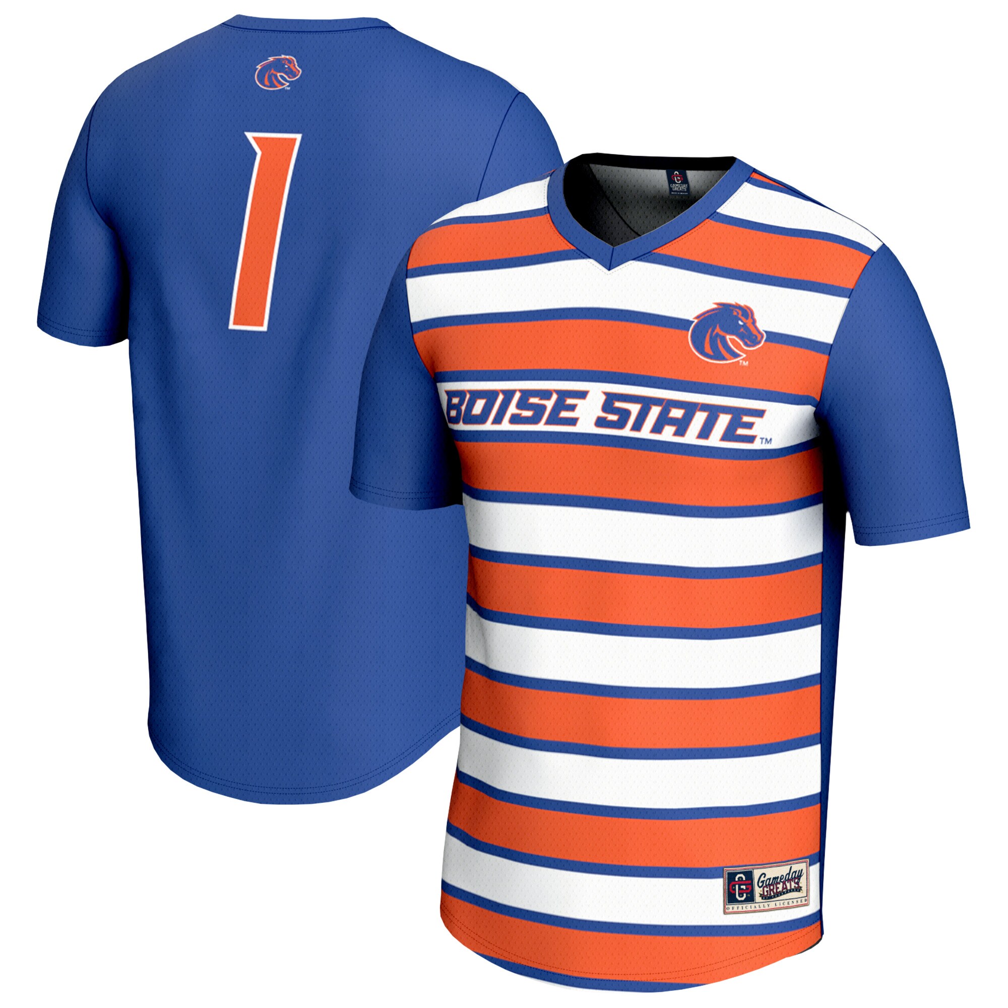 Boise State Broncos GameDay Greats Youth Lightweight Collegiate Soccer Fashion Jersey - Royal