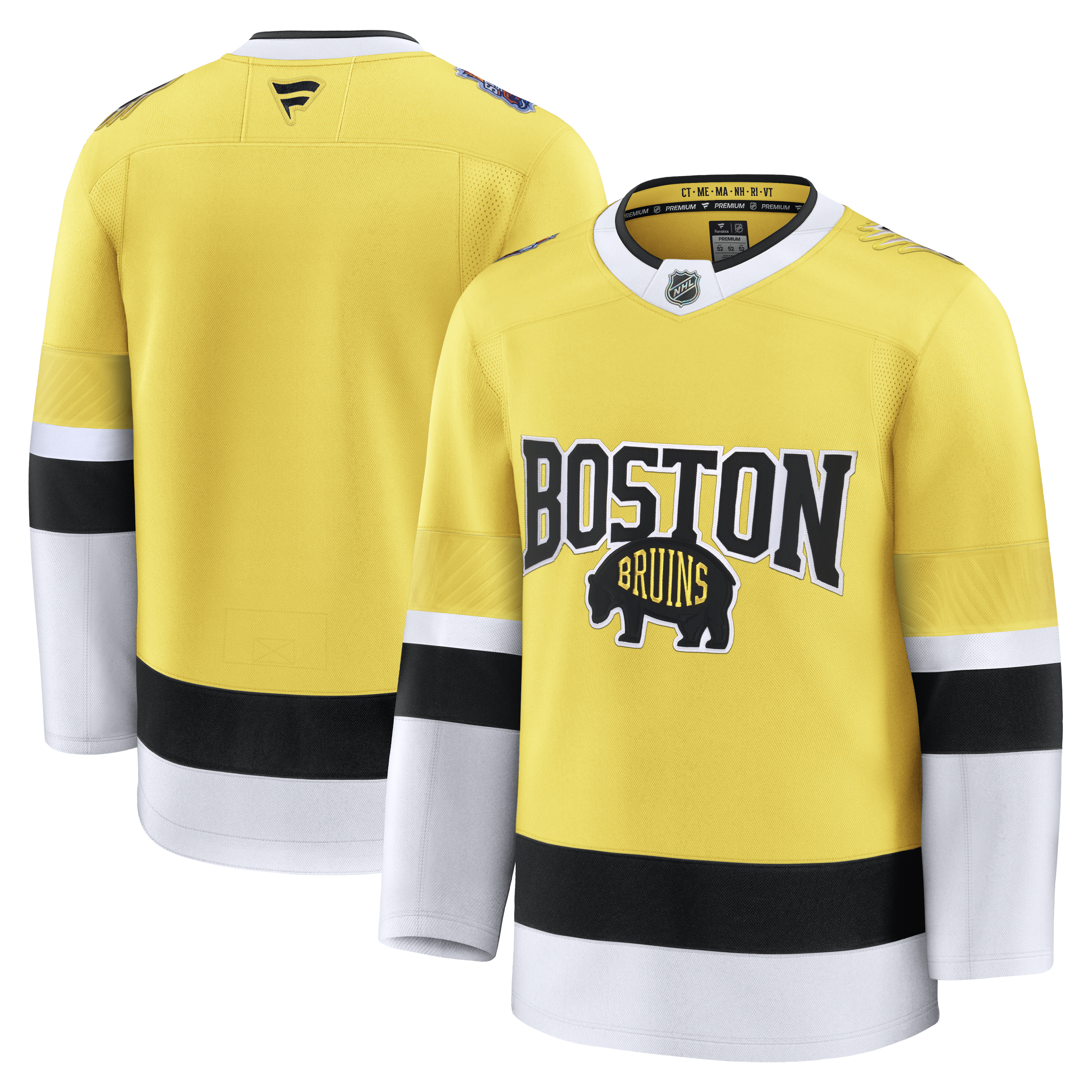  Boston Bruins Fanatics 2026 Stadium Series Premium Custom Jersey - Gold