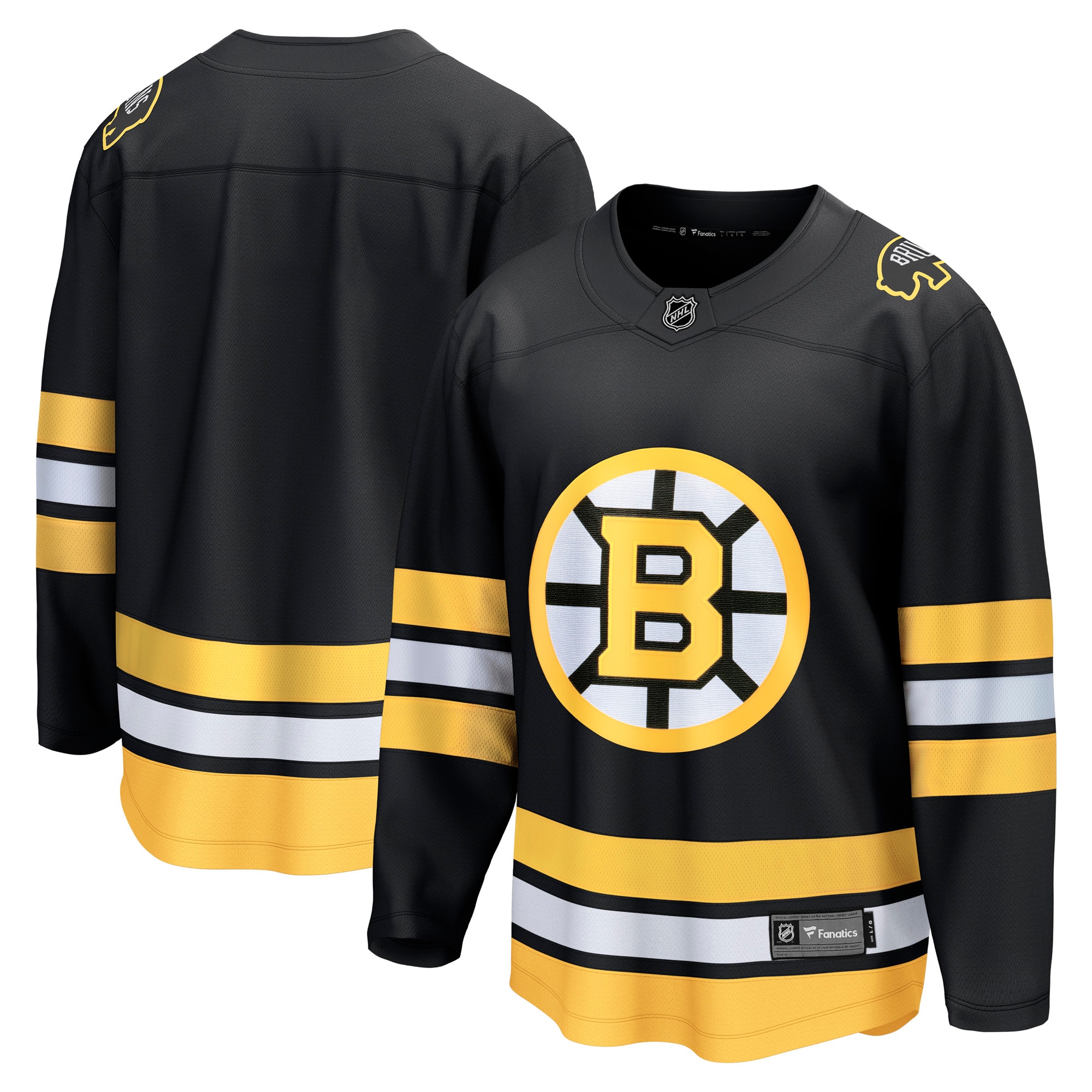  Boston Bruins Fanatics Anniversary Home Breakaway Jersey - Black