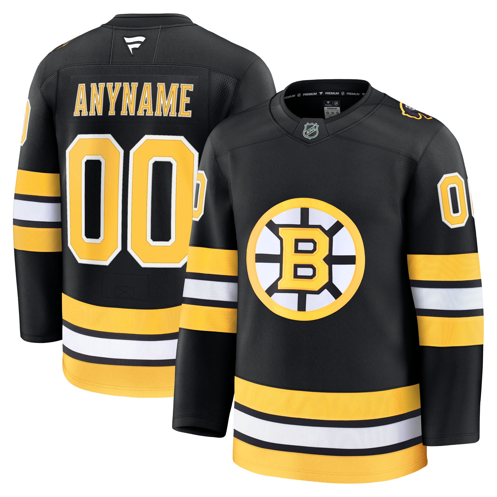  Boston Bruins Fanatics Home Premium Custom Jersey