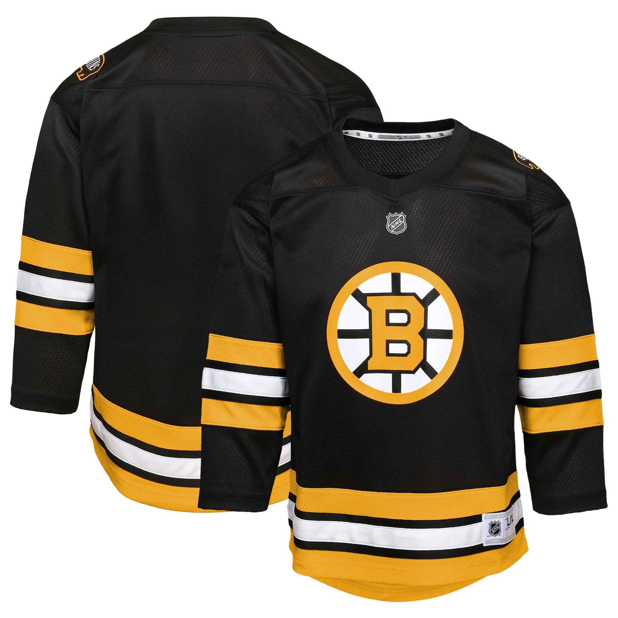  Boston Bruins Youth Home Jersey - Black