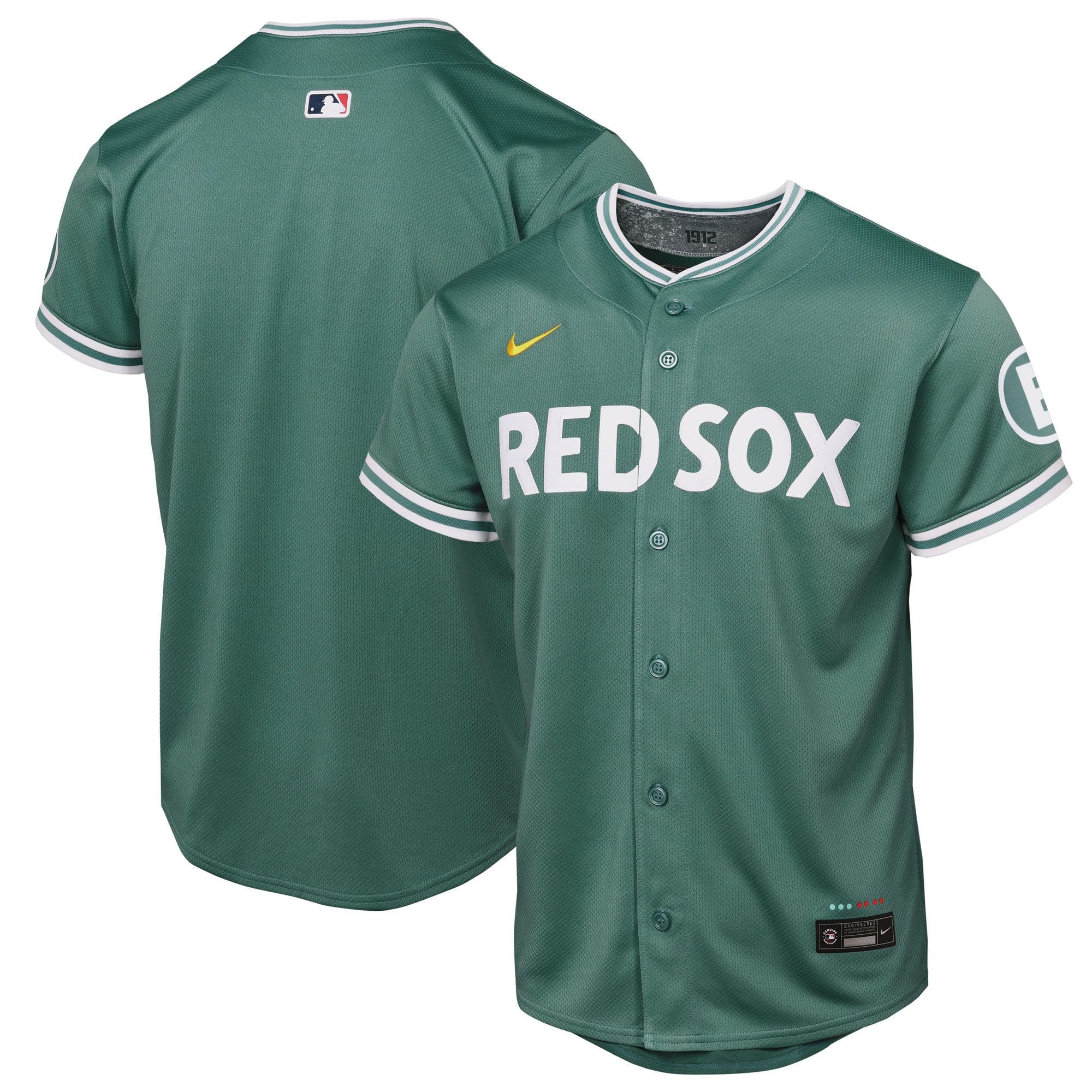  Boston Red Sox Youth 2025 City Connect Limited Jersey - Green