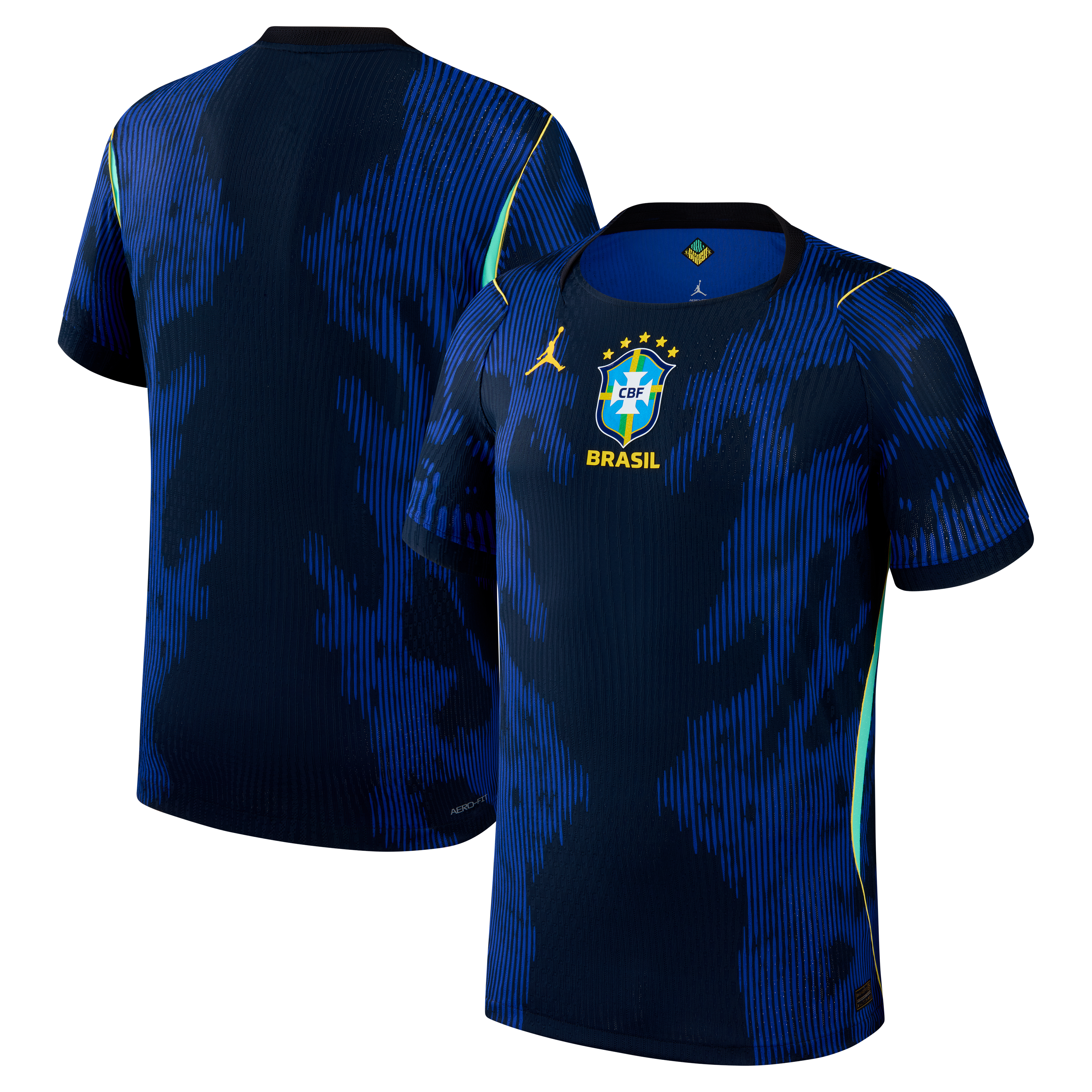  Brazil National Team Jordan Brand 2026 Away Match Jersey - Blue