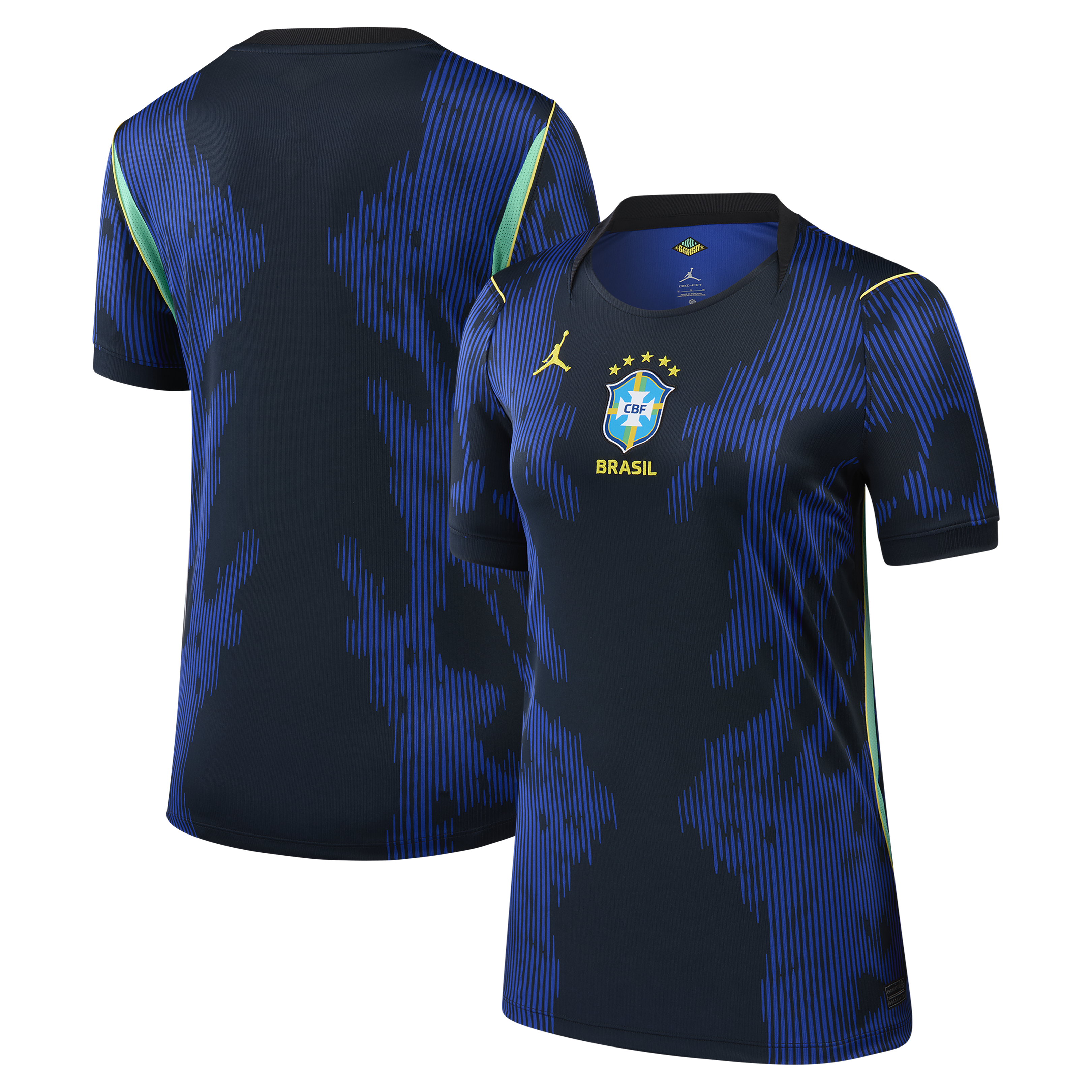 Brazil National Team Jordan Brand Women's 2026 Away Stadium Jersey - Blue