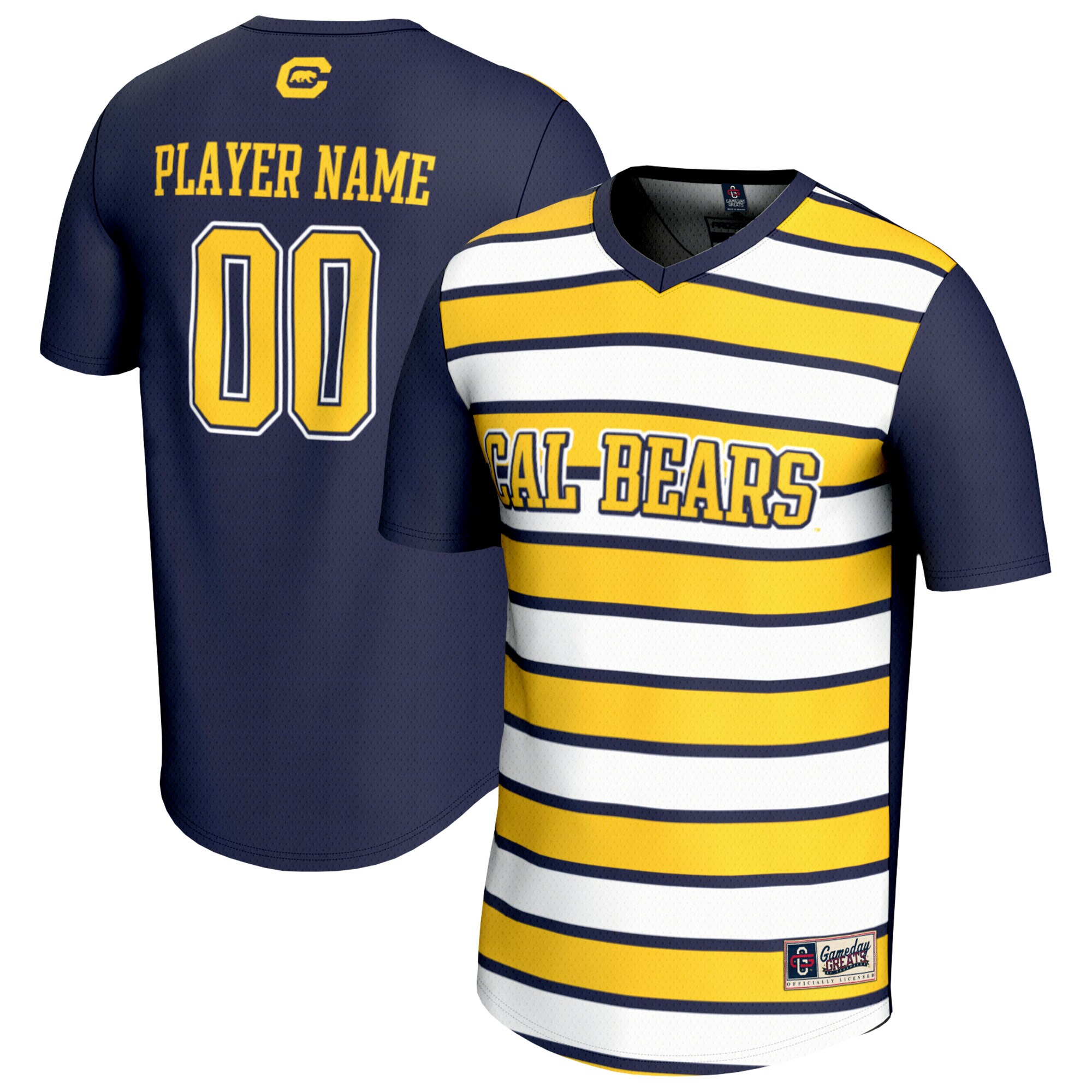  Cal Bears GameDay Greats Youth Collegiate Men's Soccer NIL Pick-A-Player Fashion Jersey - Navy/Gold