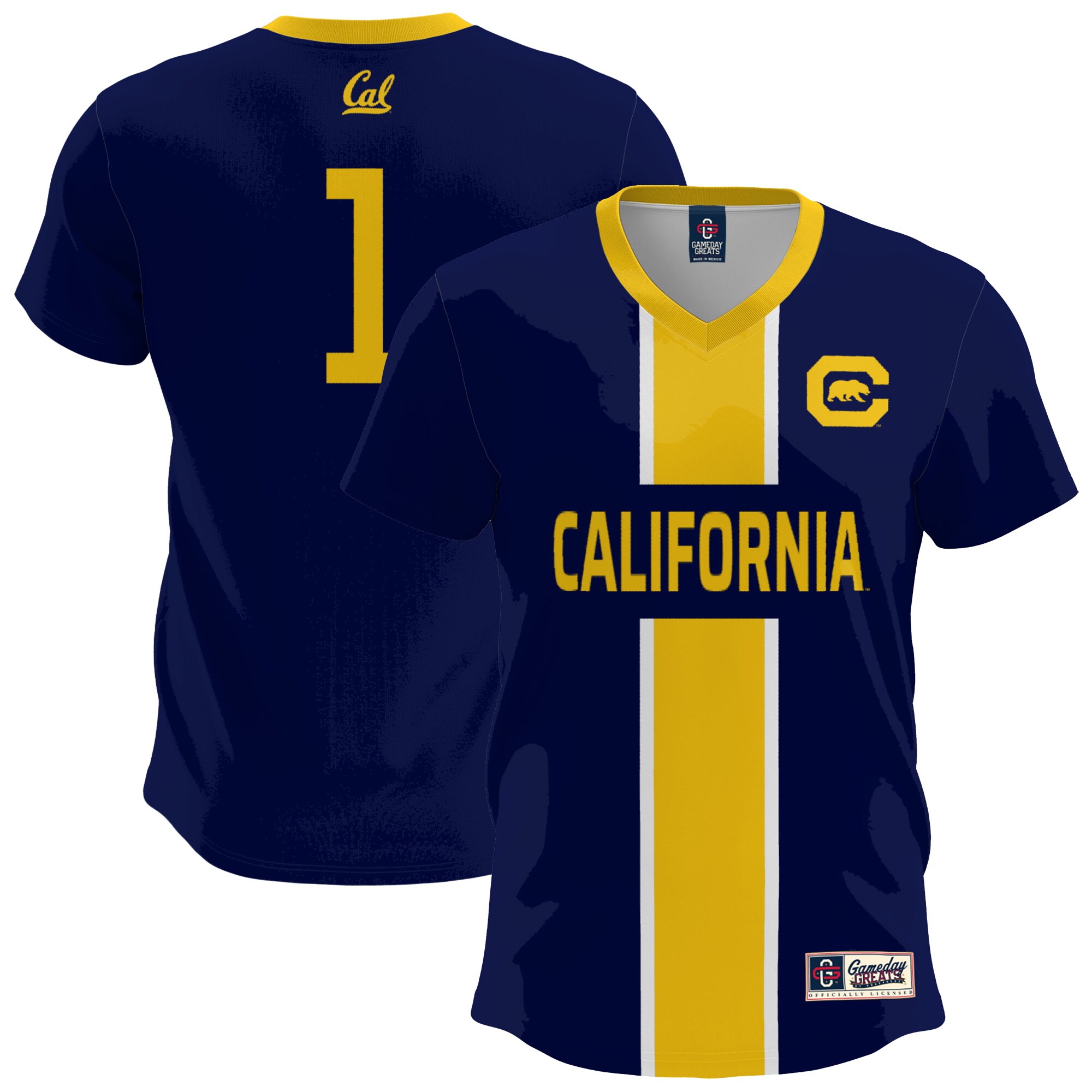  Cal Bears GameDay Greats Youth Lightweight Soccer Fashion Jersey - Navy