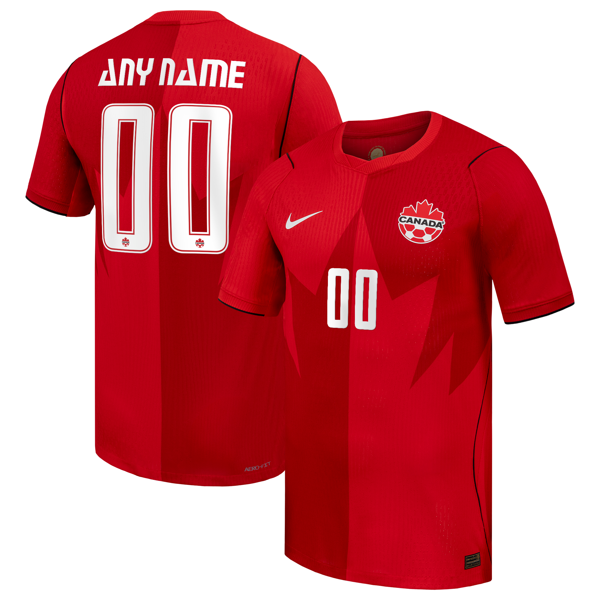  Canada Soccer 2026 Home Match Custom Jersey - Red