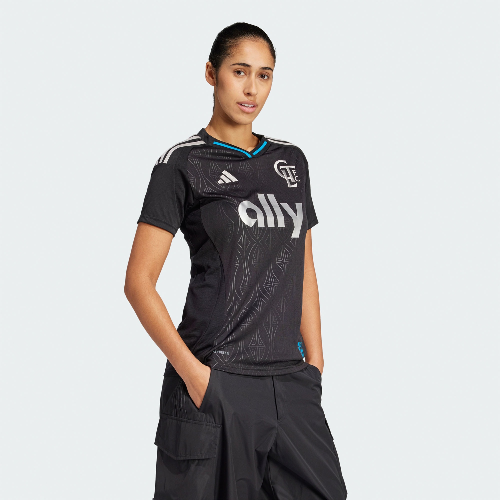  Charlotte FC Women's 2025 Fortress Kit Jersey - Black