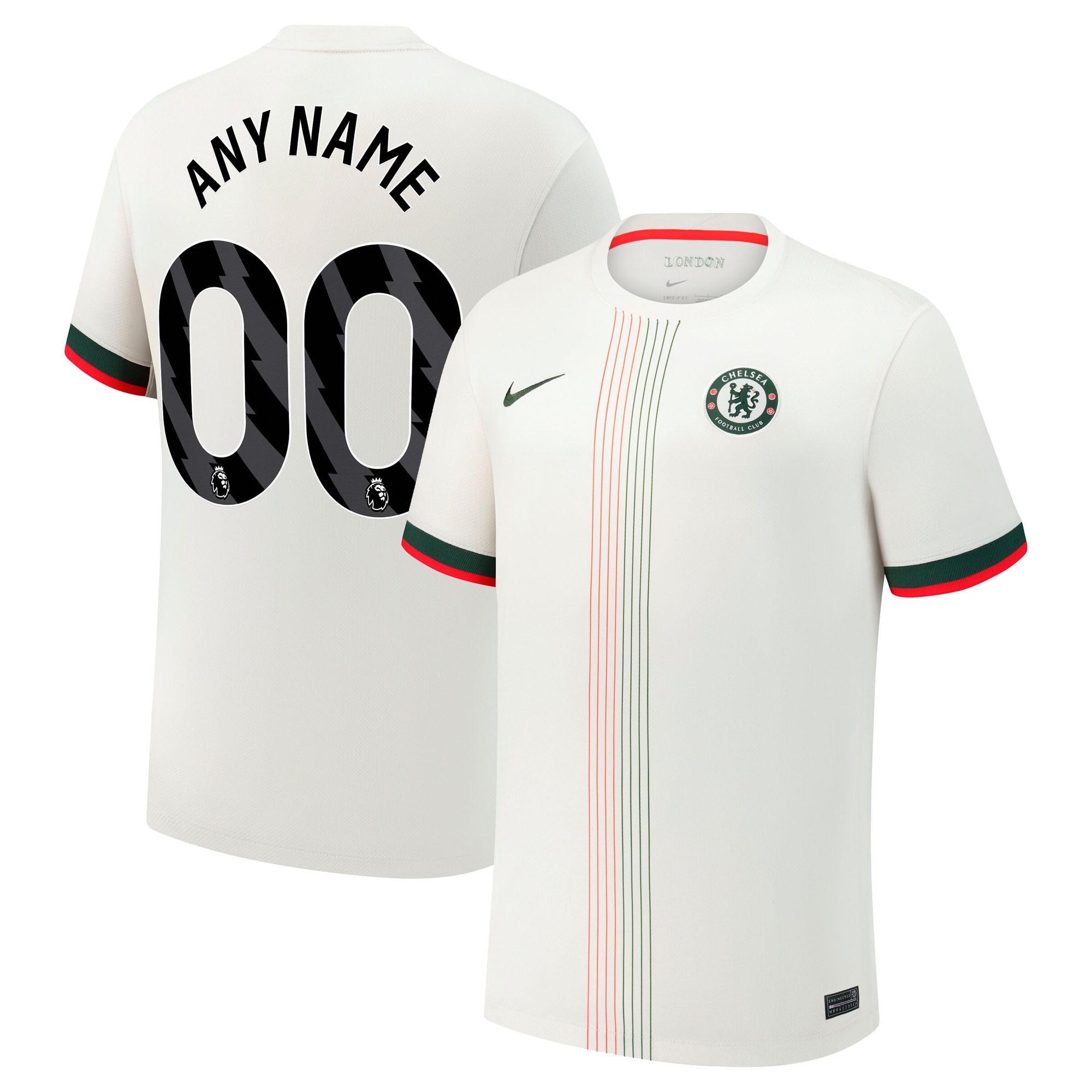  Chelsea 2025/26 Away Custom Jersey - Cream