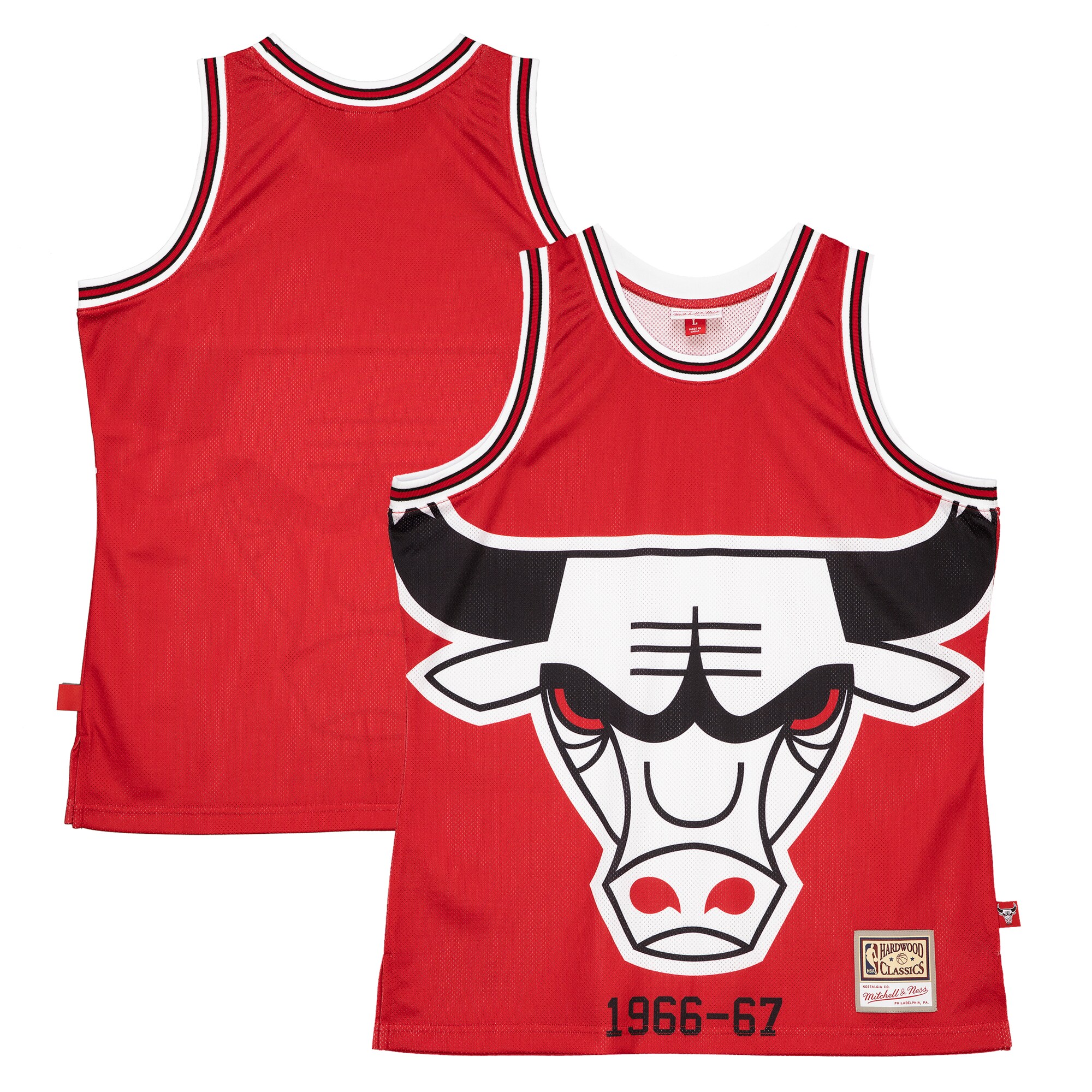  Chicago Bulls Mitchell & Ness Hardwood Classics Blown Out Fashion Jersey - Red