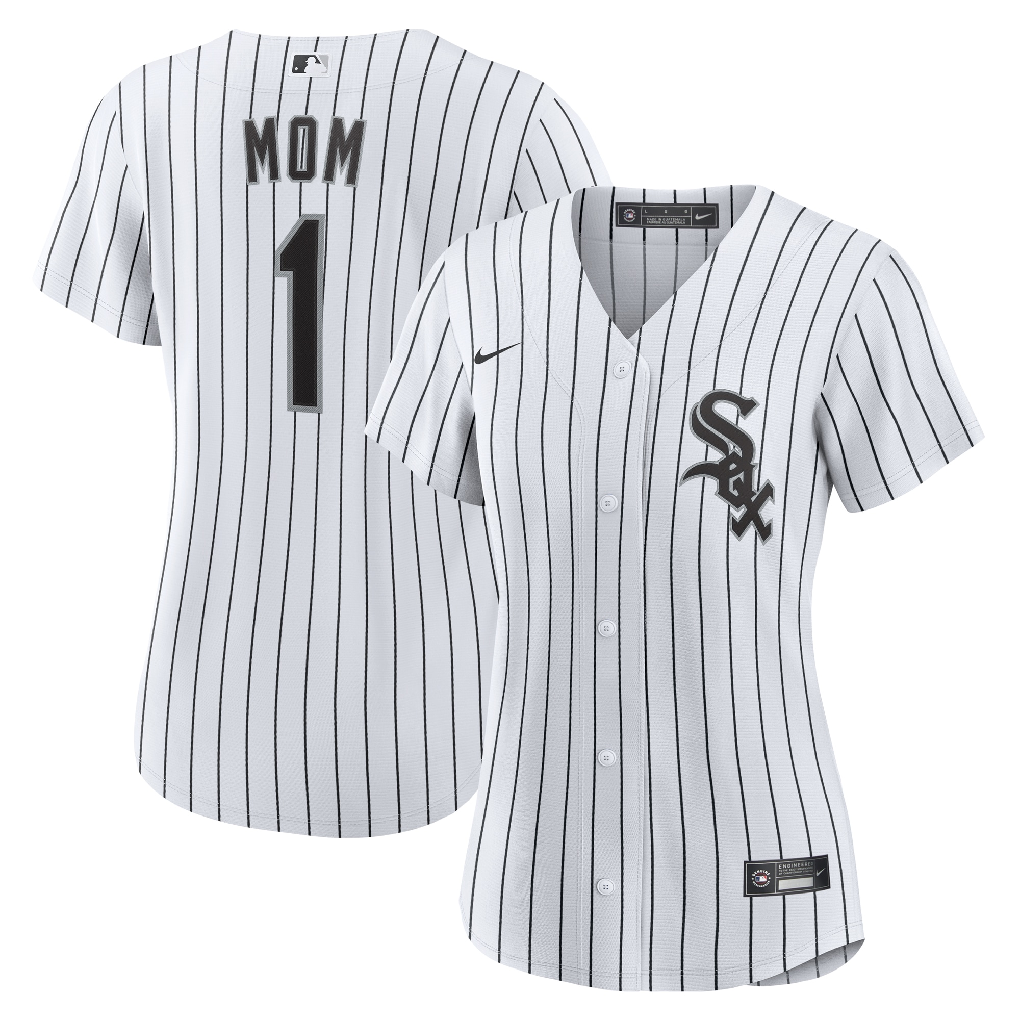  Chicago White Sox Women's #1 Mom Home Jersey - White
