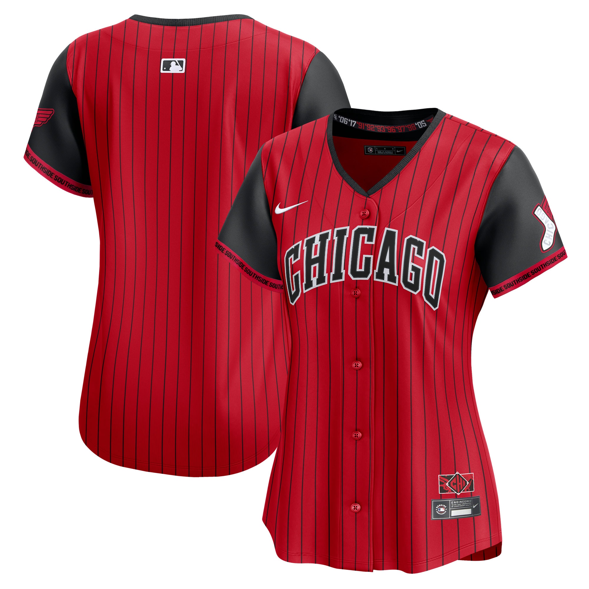 Chicago White Sox Women's 2025 City Connect Limited Jersey - Red/Black