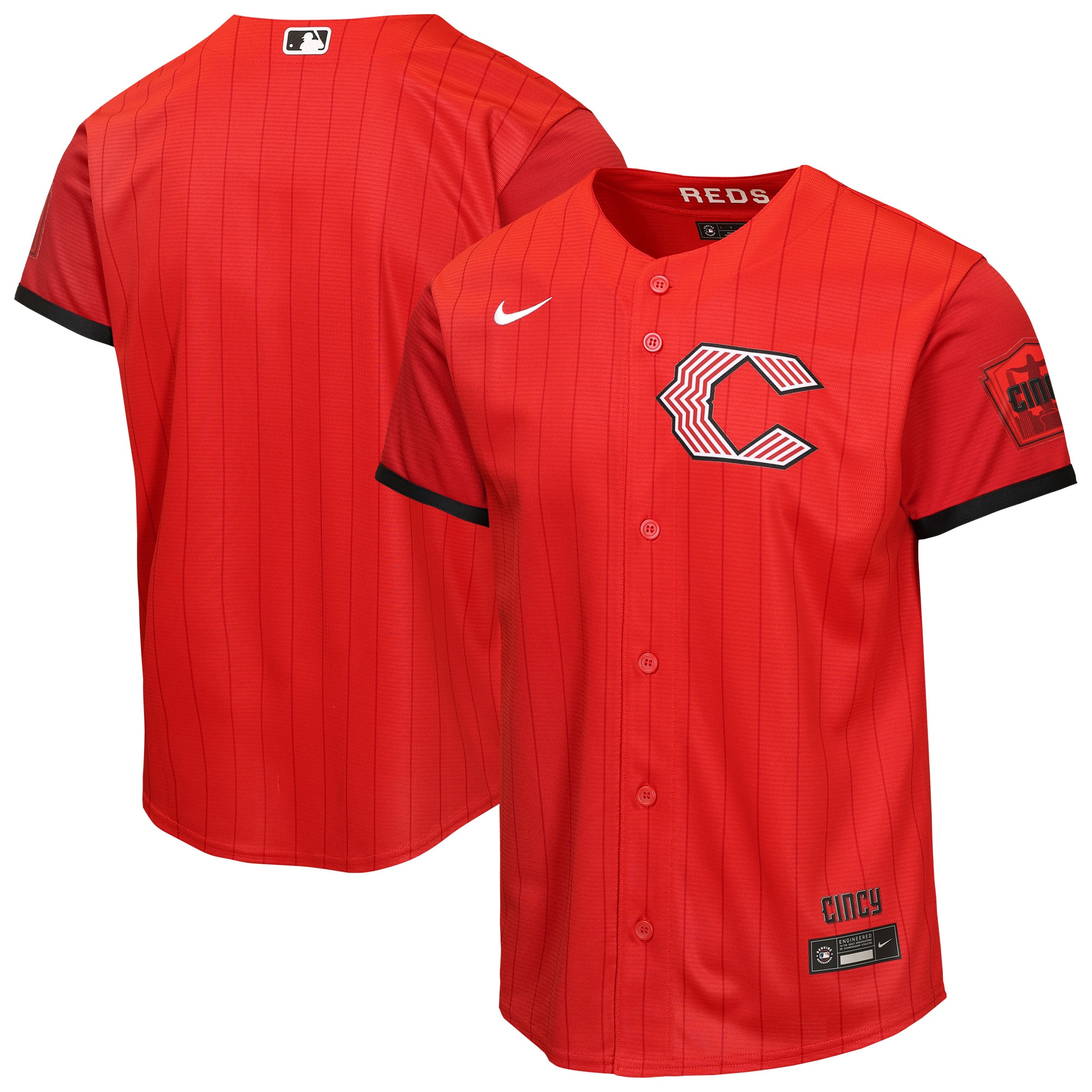  Cincinnati Reds Youth 2026 City Connect Stadium Jersey - Red