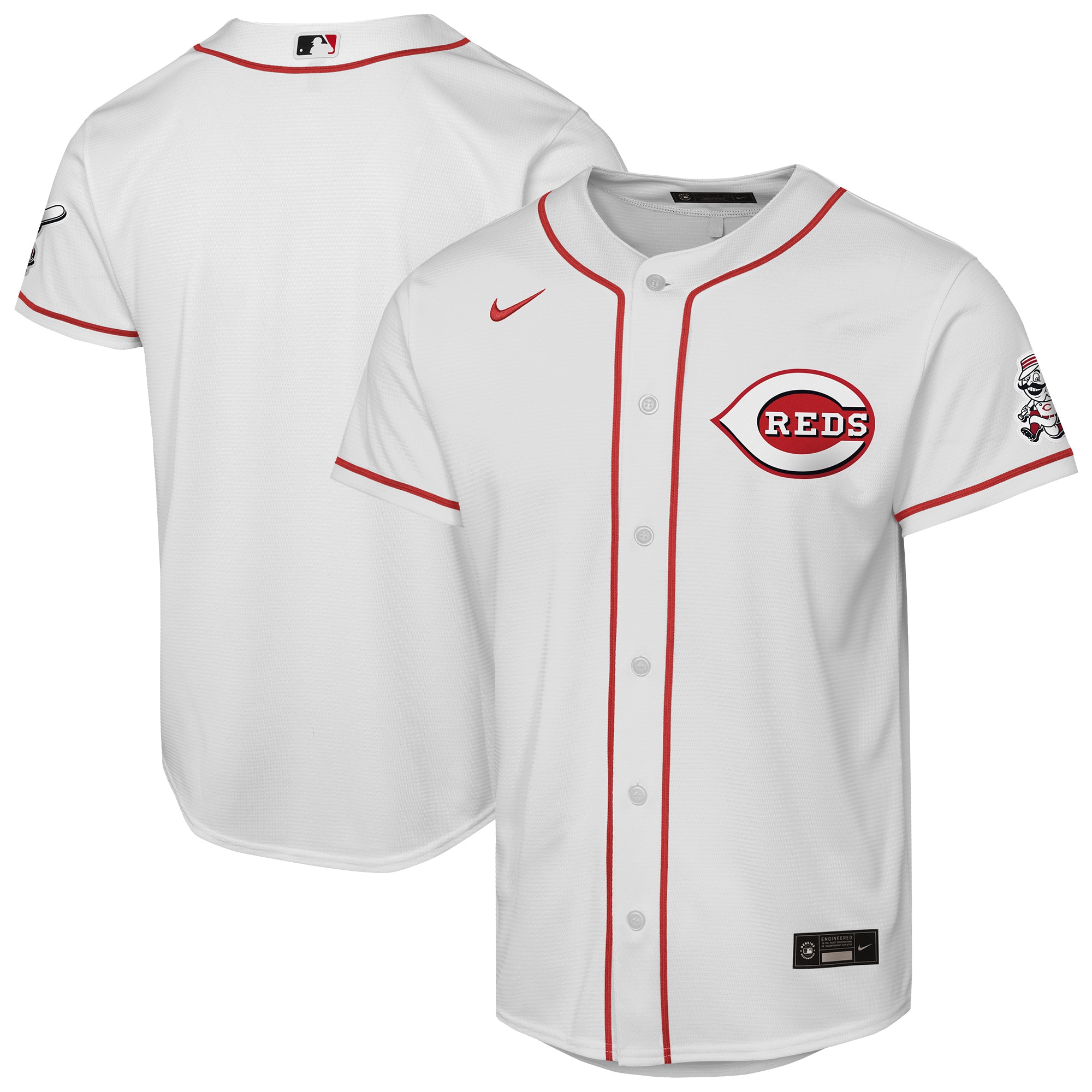  Cincinnati Reds Youth Home Stadium Jersey - White