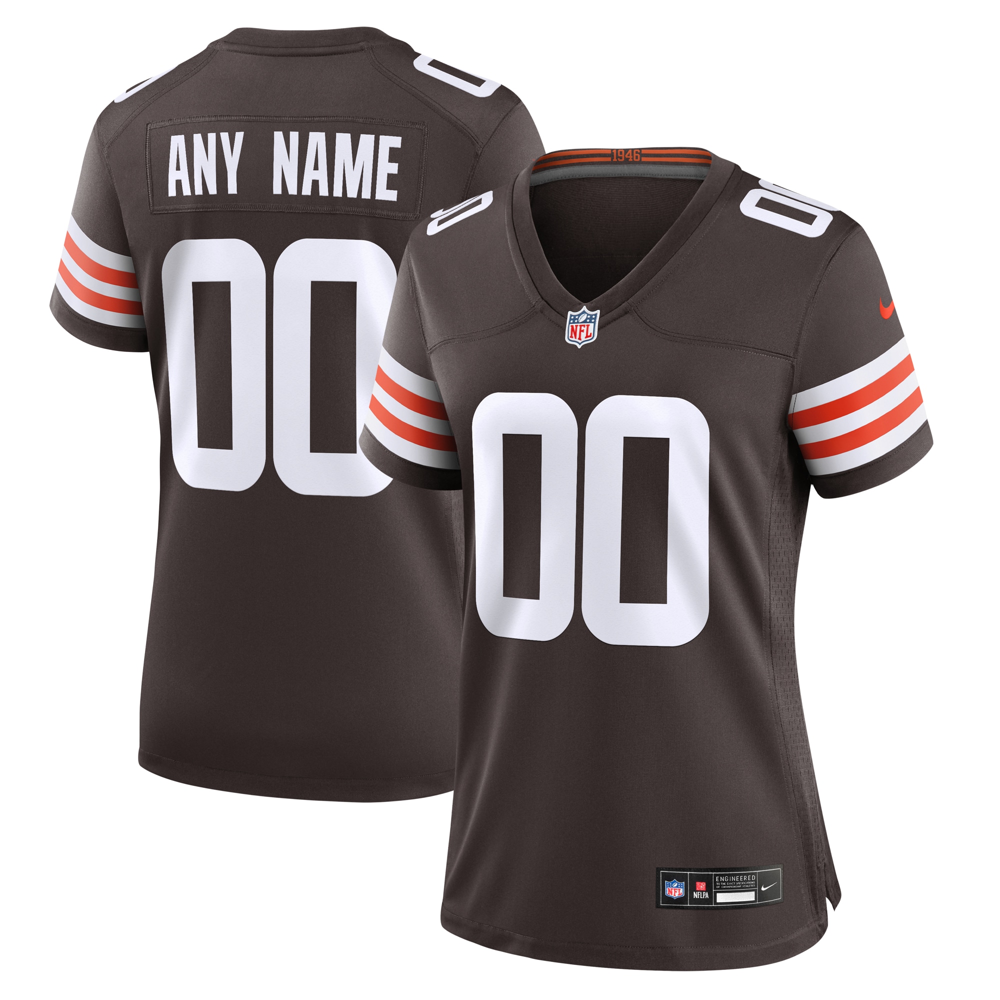  Cleveland Browns Women's Custom Game Jersey