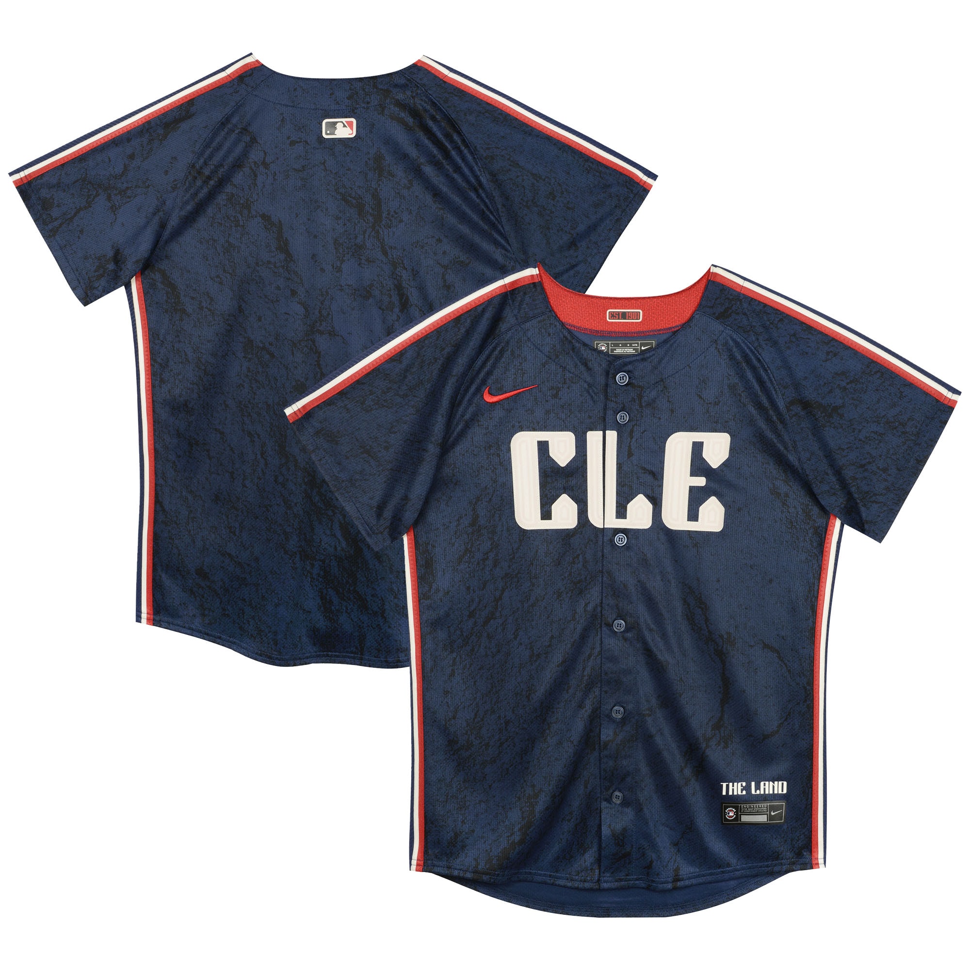  Cleveland Guardians Preschool City Connect Jersey - Navy