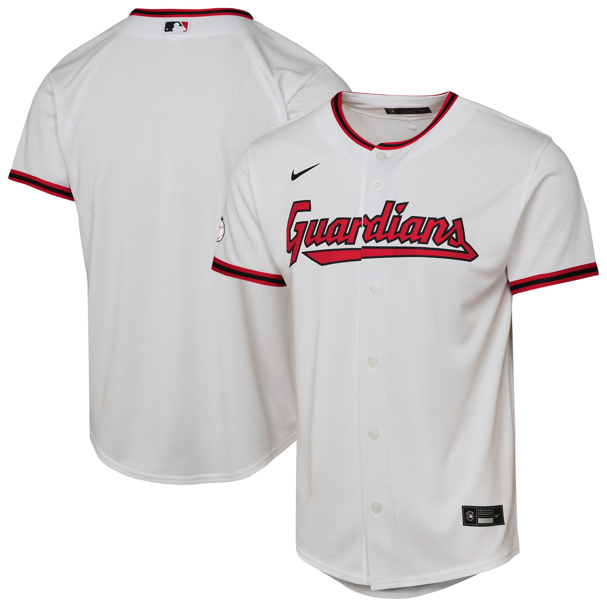  Cleveland Guardians Youth Home Stadium Jersey - White
