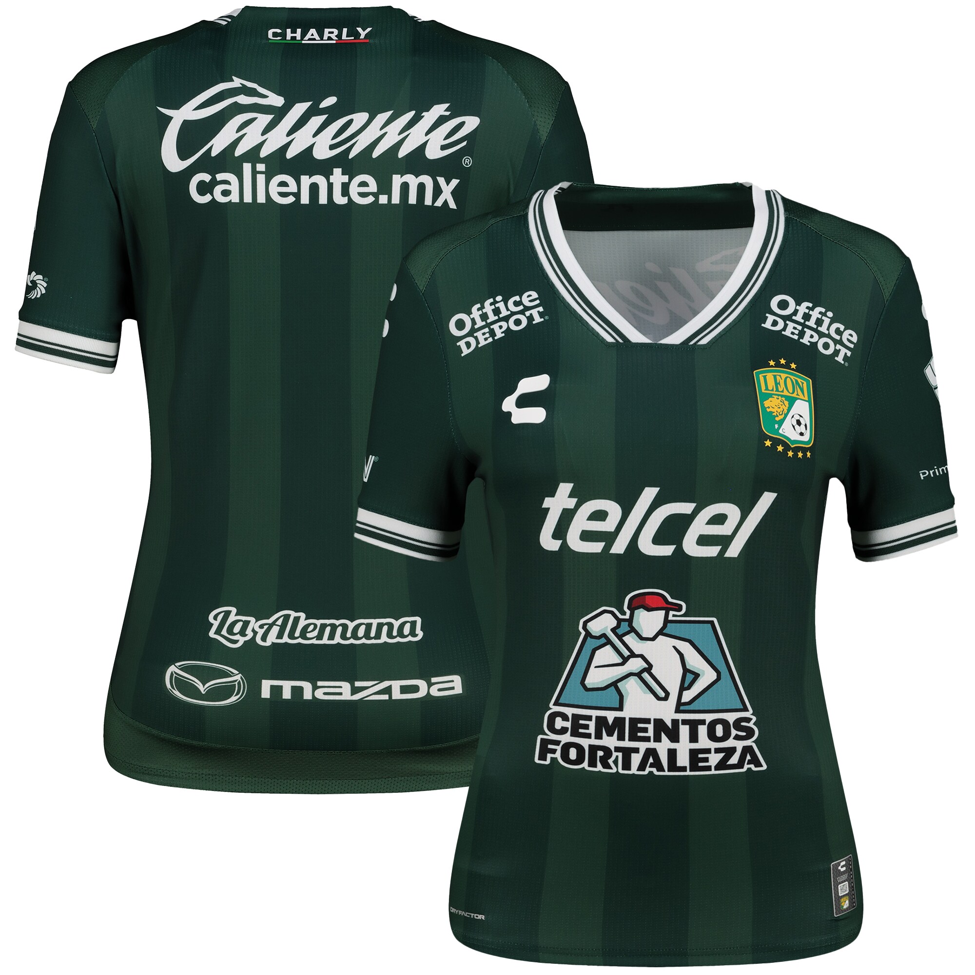  Club Leon Charly Women's 2025/26 Home Jersey - Green