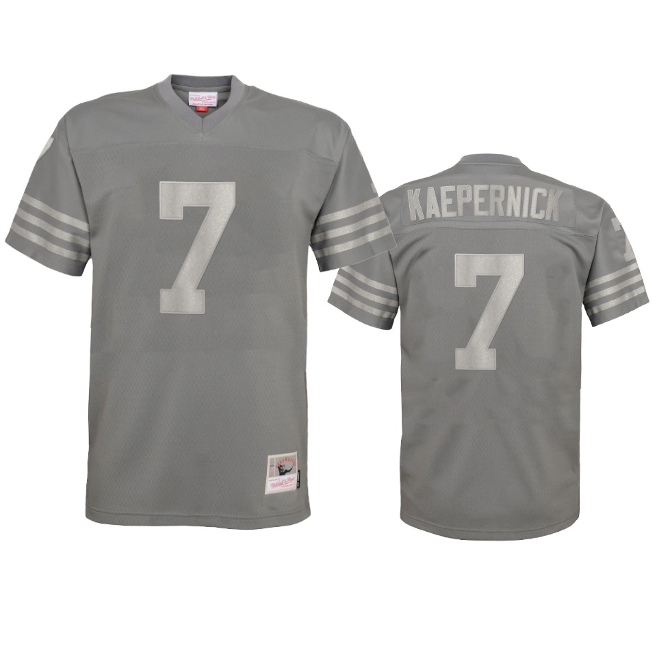  Colin Kaepernick Metal Replica Charcoal Jersey Men's