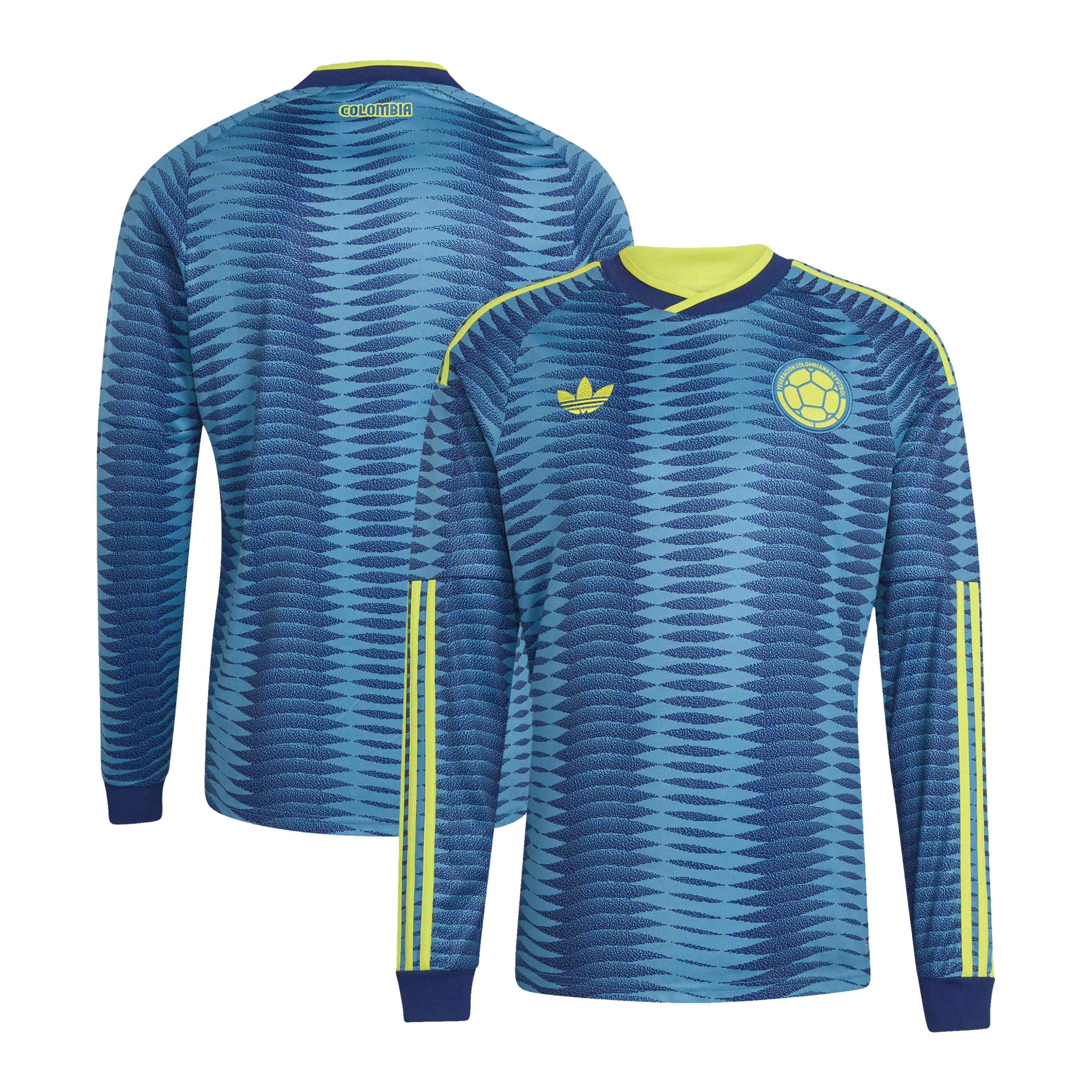  Colombia National Team 2026 Away Long Sleeve Jersey - Turquoise