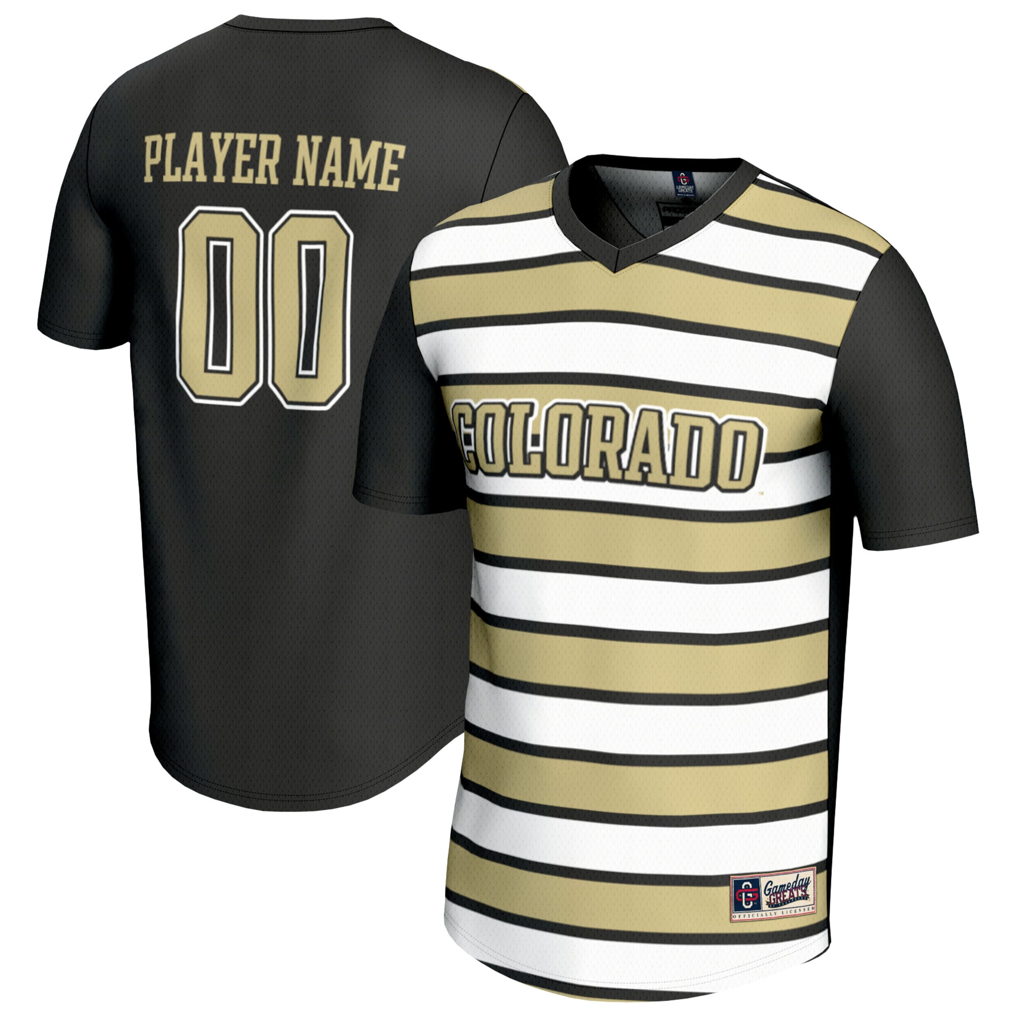  Colorado Buffaloes GameDay Greats Unisex NIL Pick-A-Player Collegiate Women's Soccer Lightweight Fashion Jersey - Black