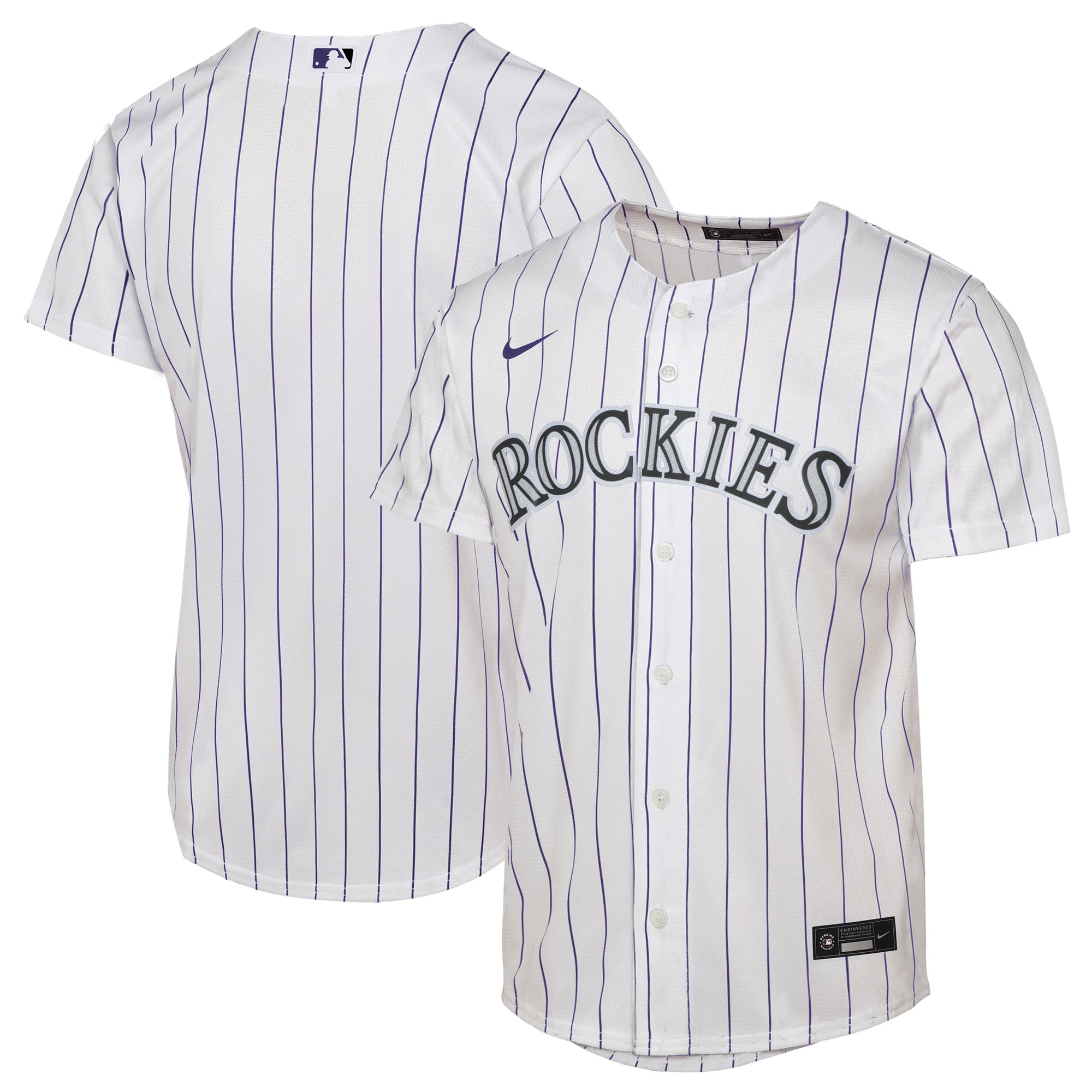  Colorado Rockies Youth Home Jersey - White