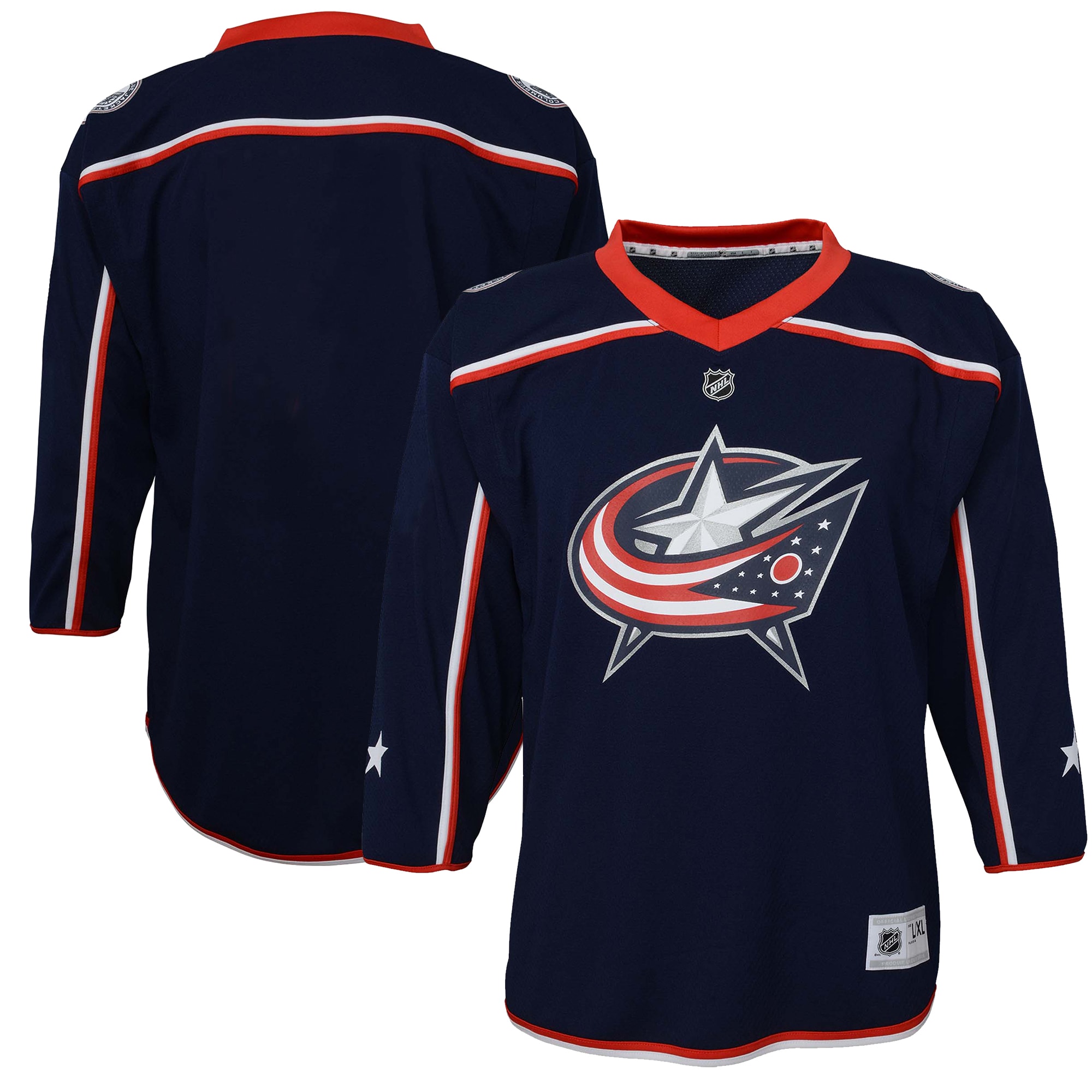  Columbus Blue Jackets Youth Home Jersey - Navy