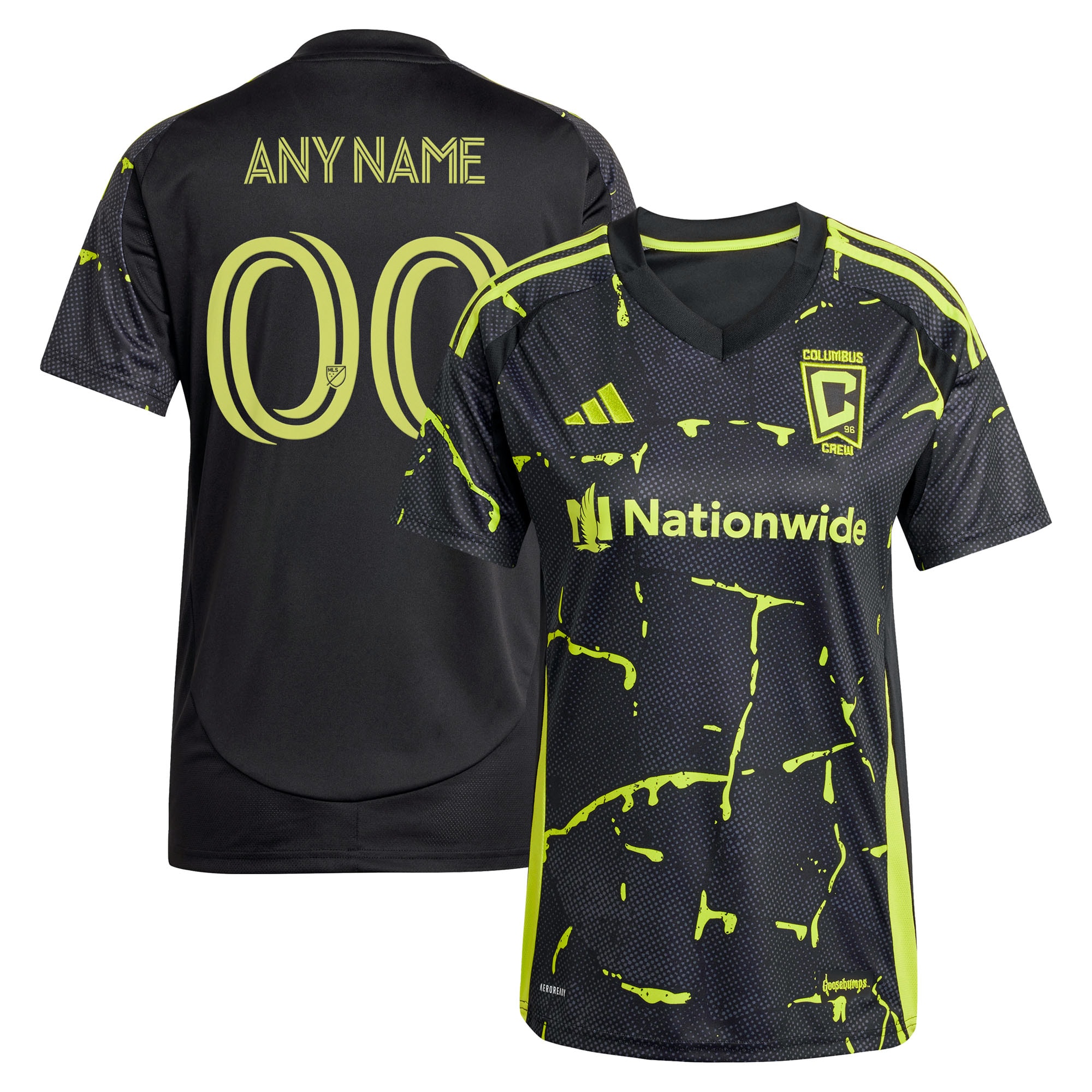  Columbus Crew Women's 2025 The Goosebumps Kit Custom Jersey - Black
