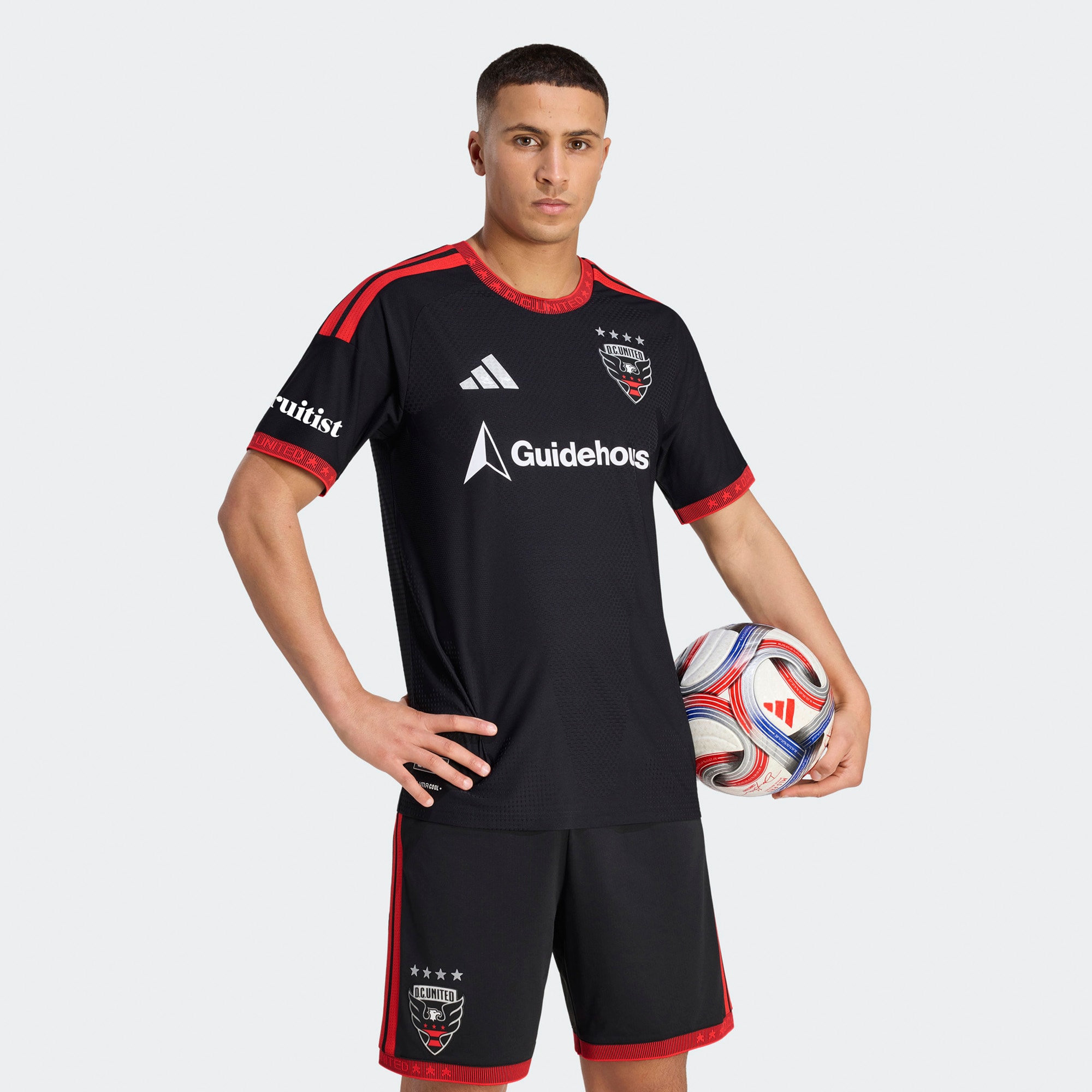  D.C. United 2026 Black-and-Red Kit On-Field Patch Jersey - Black