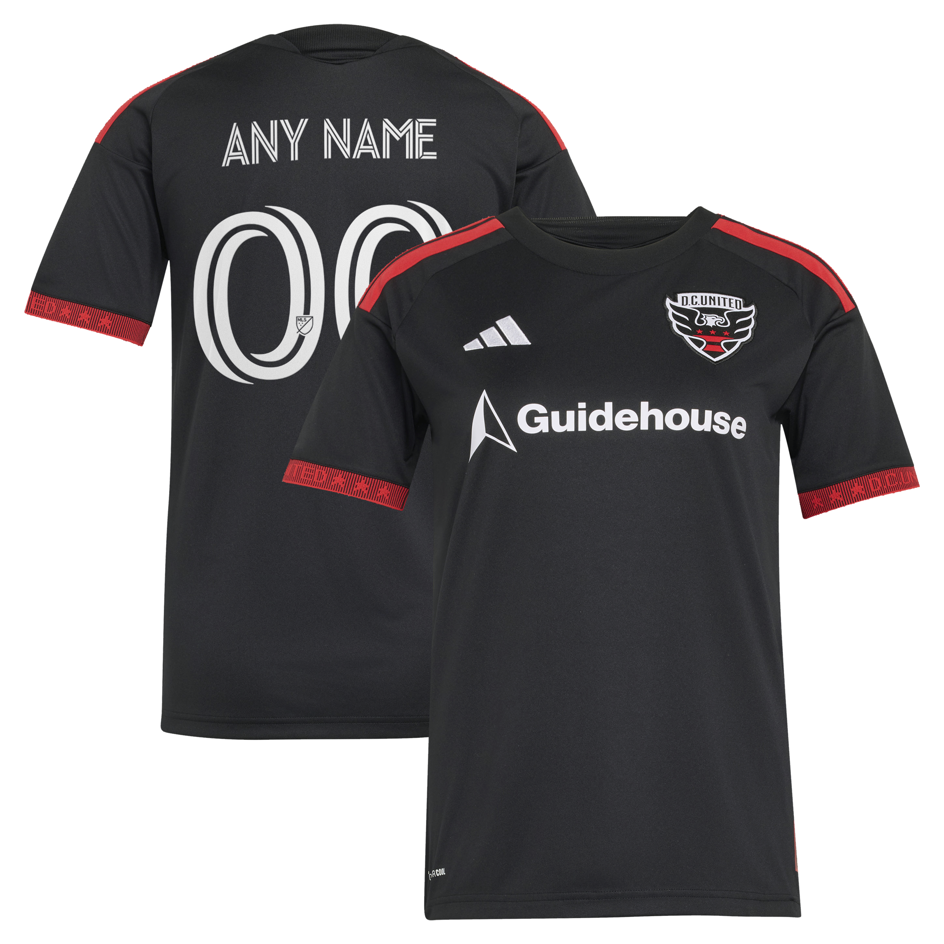  D.C. United Women's 2026 Black-and-Red Kit Custom Jersey - Black