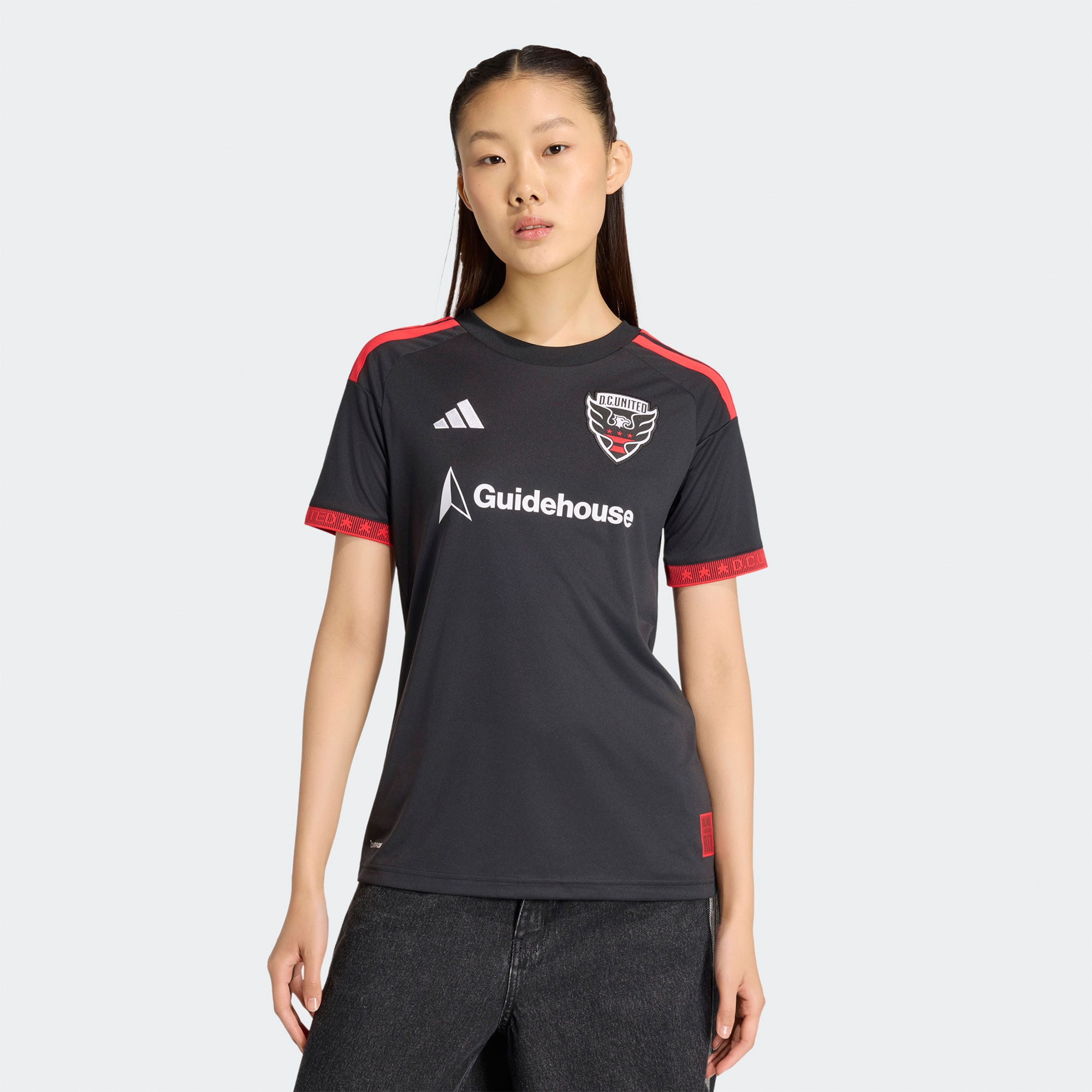  D.C. United Women's 2026 Black-and-Red Kit Jersey - Black