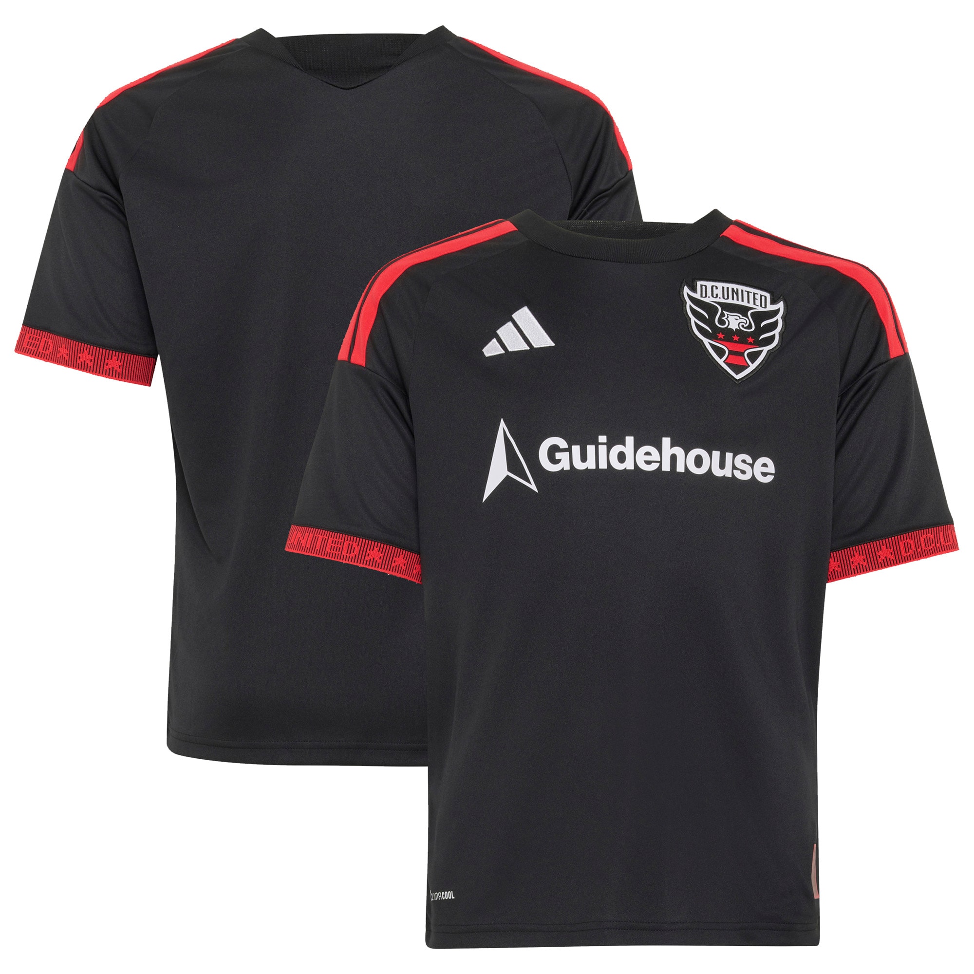  D.C. United Youth 2026 Black-and-Red Kit Jersey - Black