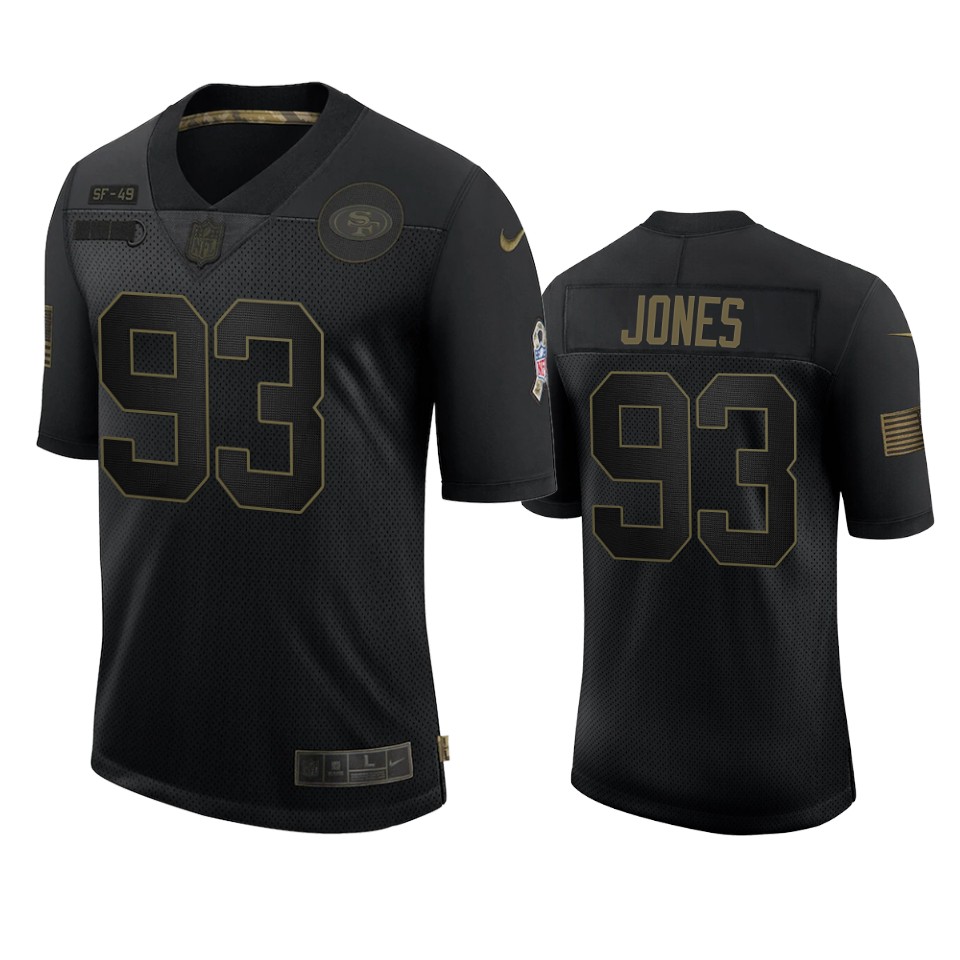  D.J. Jones Limited Jersey Black 2020 Salute To Service